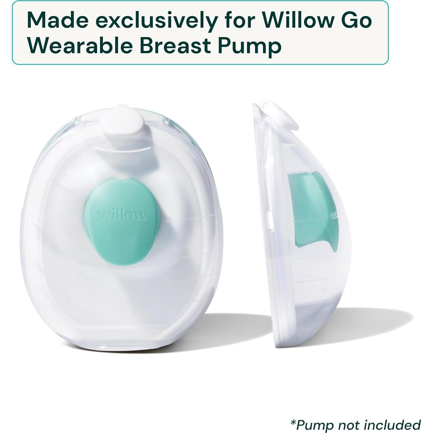 Recipientes Reutilizables para Leche Willow Go 5oz - Sin BPA