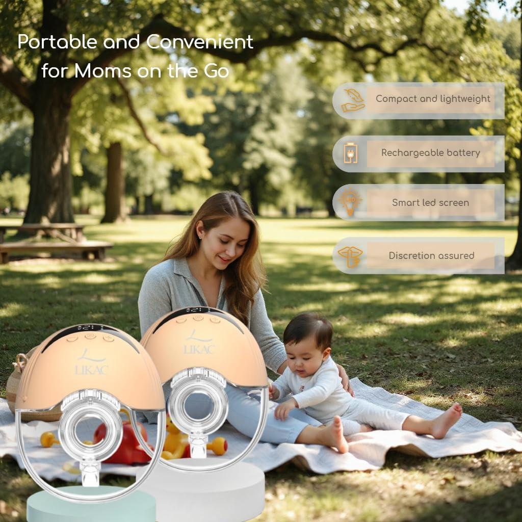 Bomba de Pecho Eléctrica Portátil Likac 4 Modos 12 Niveles