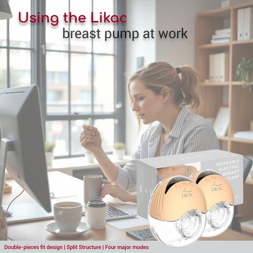 Bomba de Pecho Eléctrica Portátil Likac 4 Modos 12 Niveles