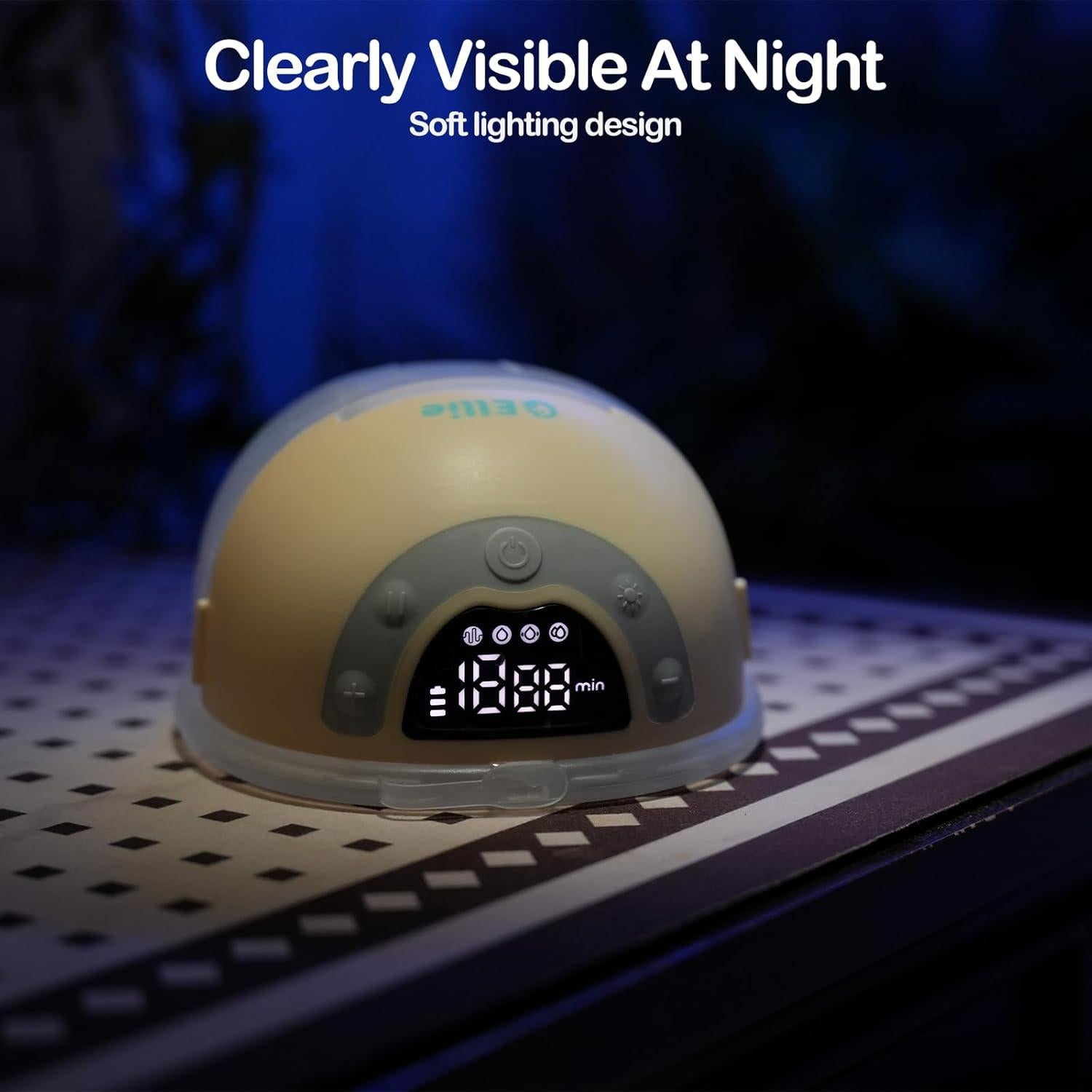 Bomba de Pecho Portátil Ellie Manos Libres Doble Flange 4 Modos