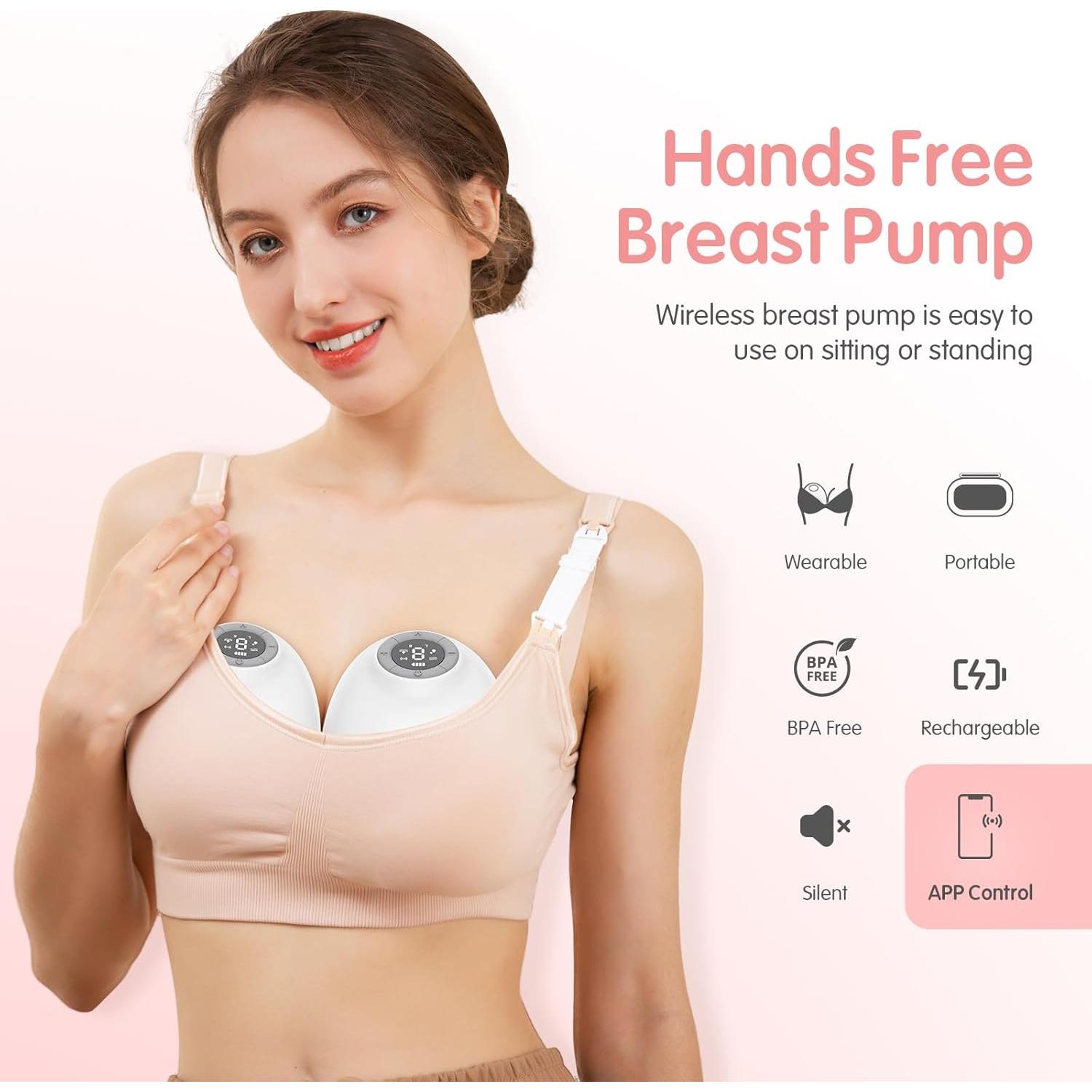 Extractor de Leche Portátil Horigen HNR-US-2249BS1 3 Modos 9 Niveles