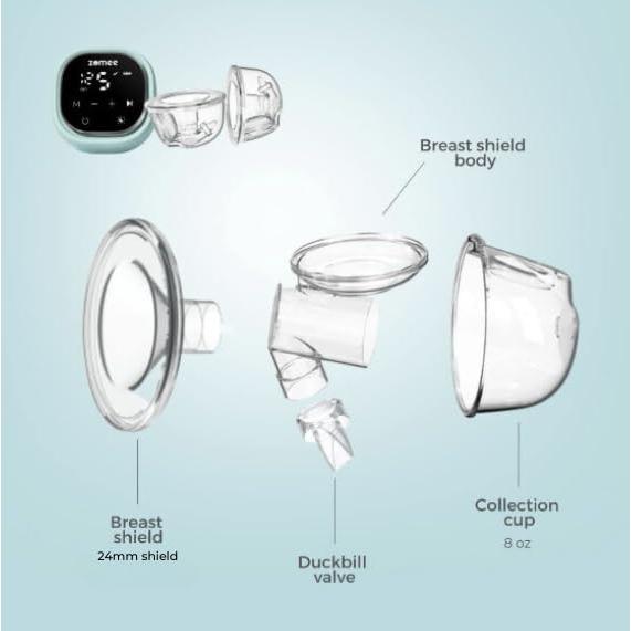 Copas de Silicona Zomee para Lactancia 236 ml Manos Libres