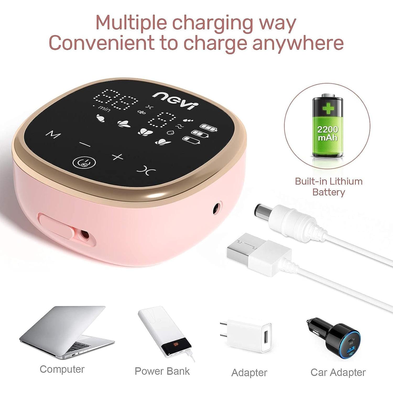 Bomba de Pecho Eléctrica NCVI 8782 Doble Portátil 2200mAh