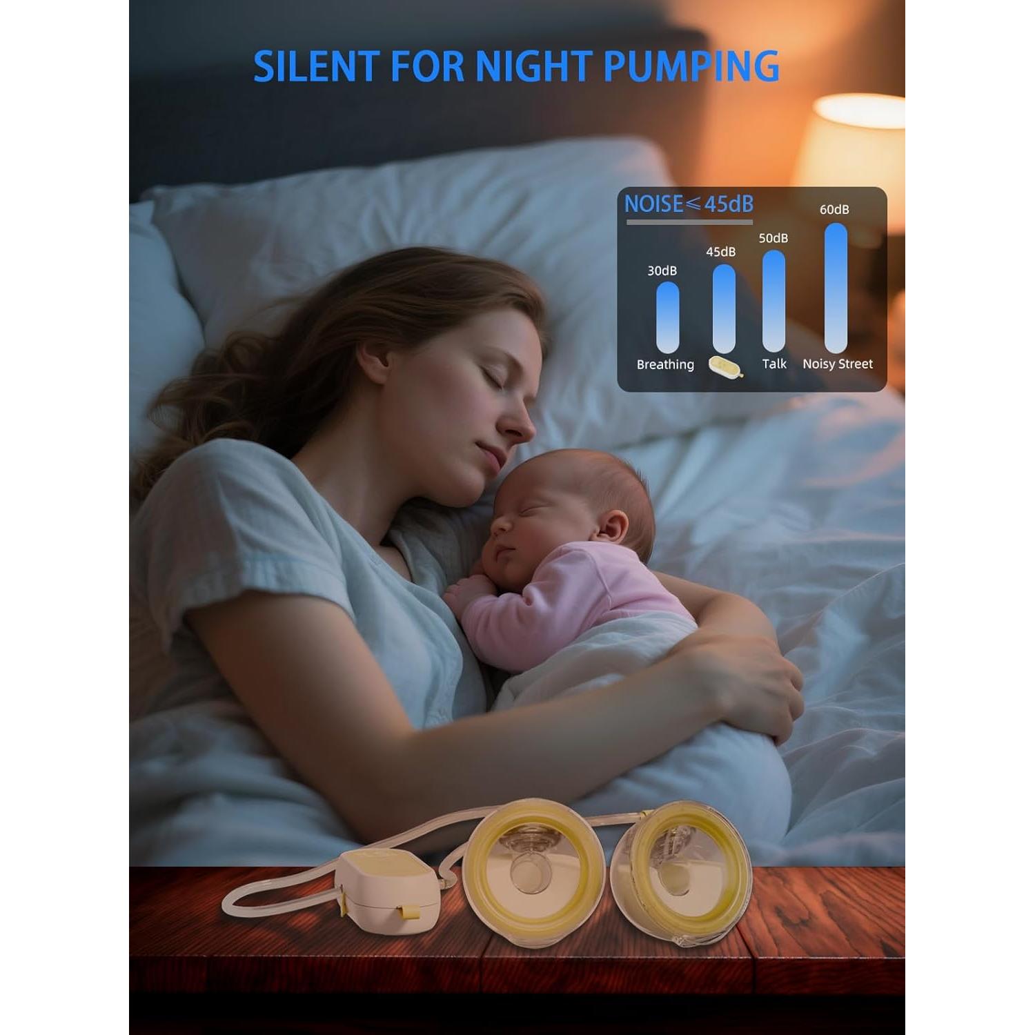 Extractor de Leche Eléctrico Saglve Manos Libres 170ml