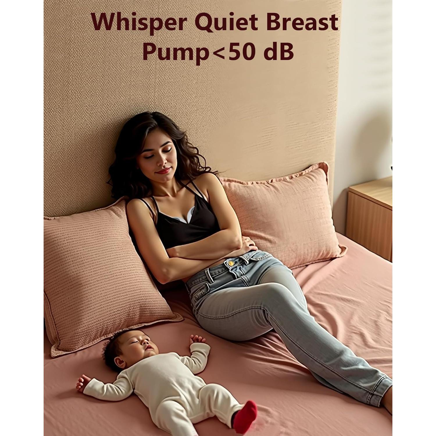 Extractor de Leche Materna Portátil HORIGEN E4, 3 Modos, 9 Niveles, Silencioso