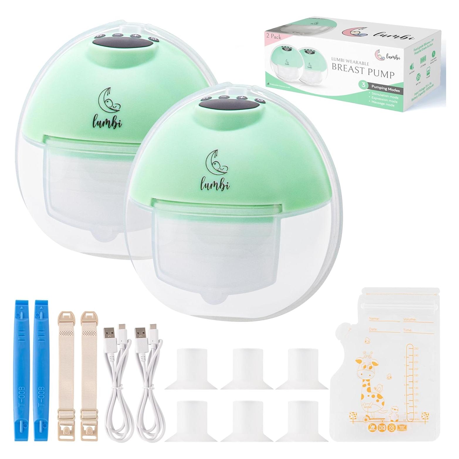 Extractor de Leche Eléctrico Lumbi L1 - Grado Hospitalario, 2 Unidades