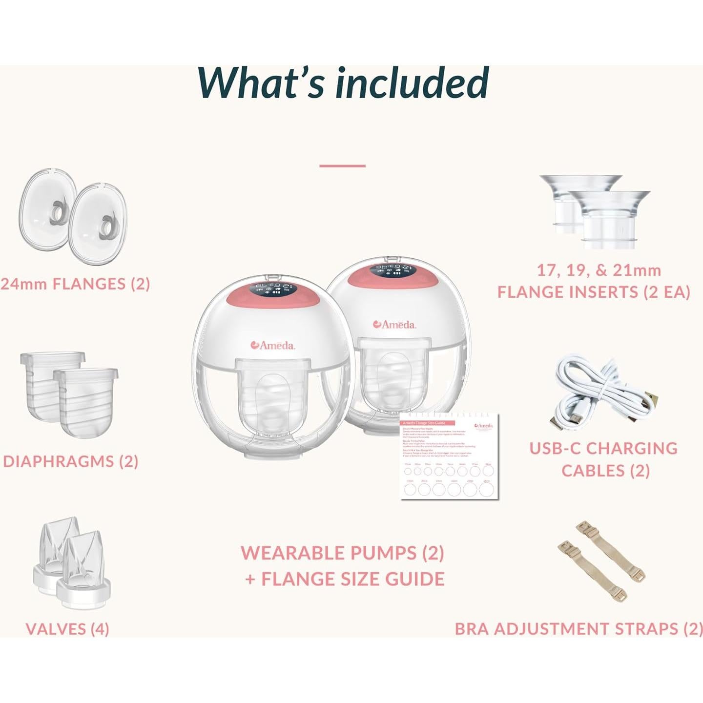 Bomba de Pecho Portátil Ameda GLO Eléctrica Inalámbrica