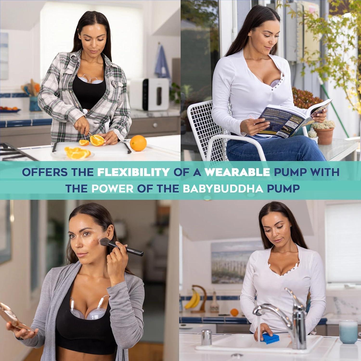 Tazas de Recolección de Leche Manos Libres BabyBuddha 8 oz