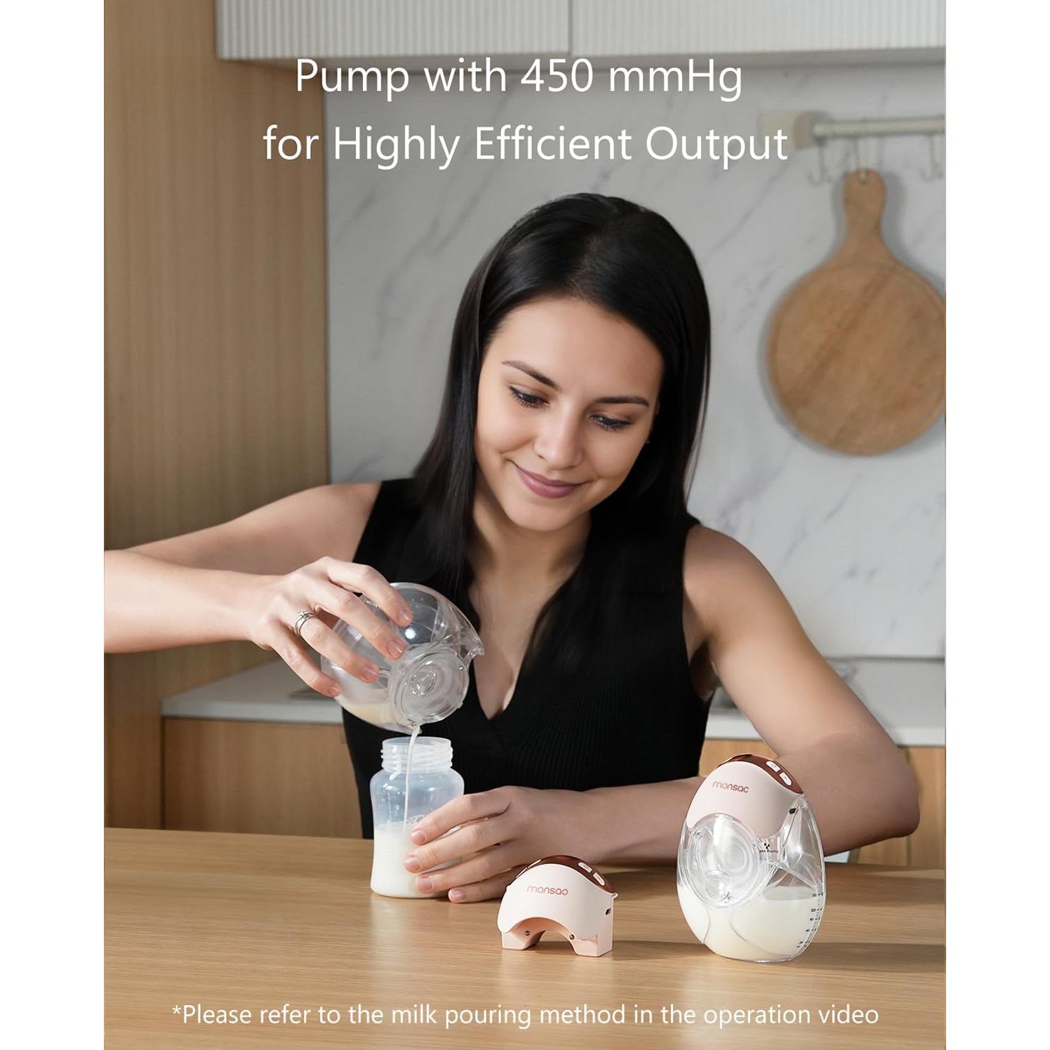 Extractor de Leche Eléctrico Portátil GLE32 Rosa 3 Modos 12 Niveles