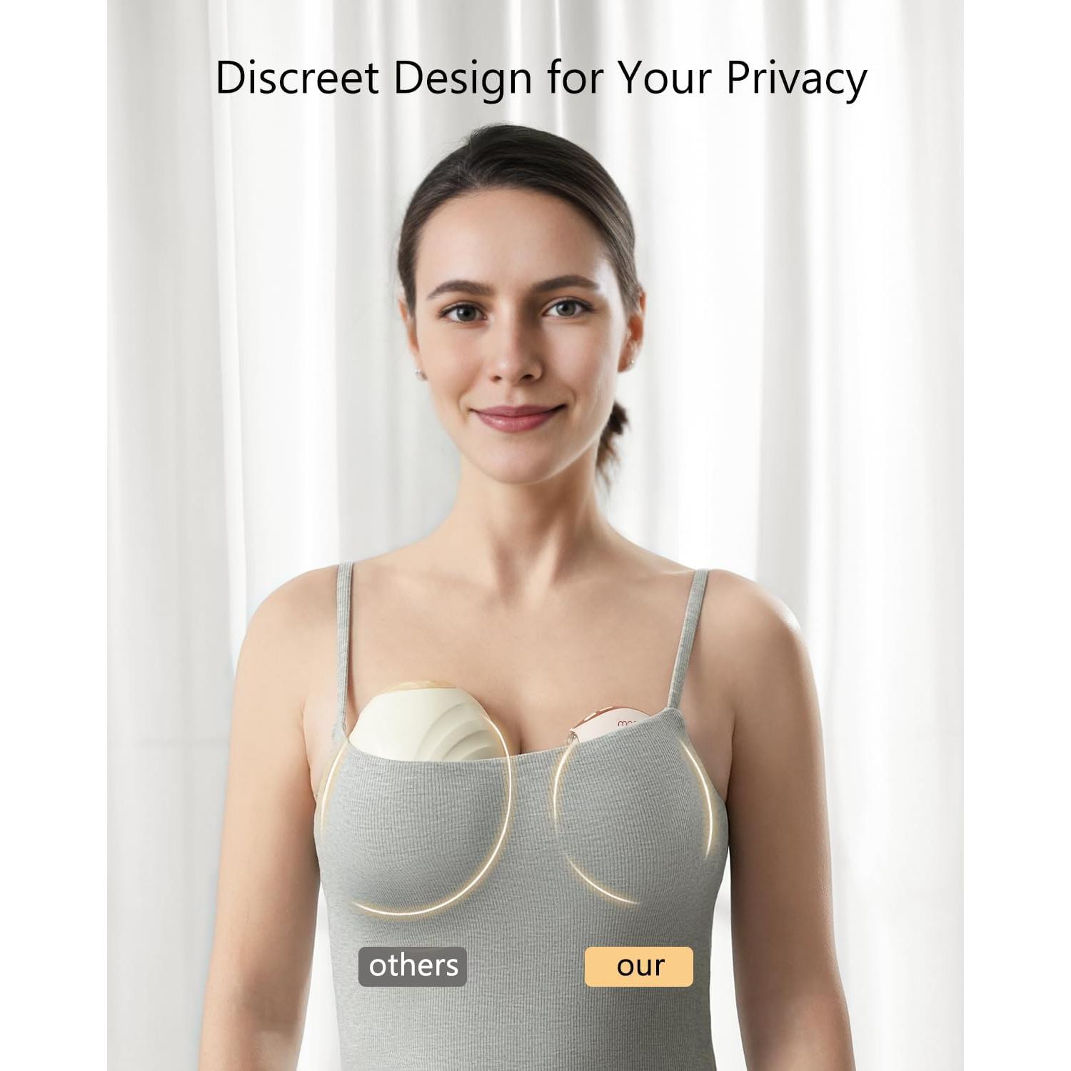 Extractor de Leche Eléctrico Portátil GLE32 Rosa 3 Modos 12 Niveles