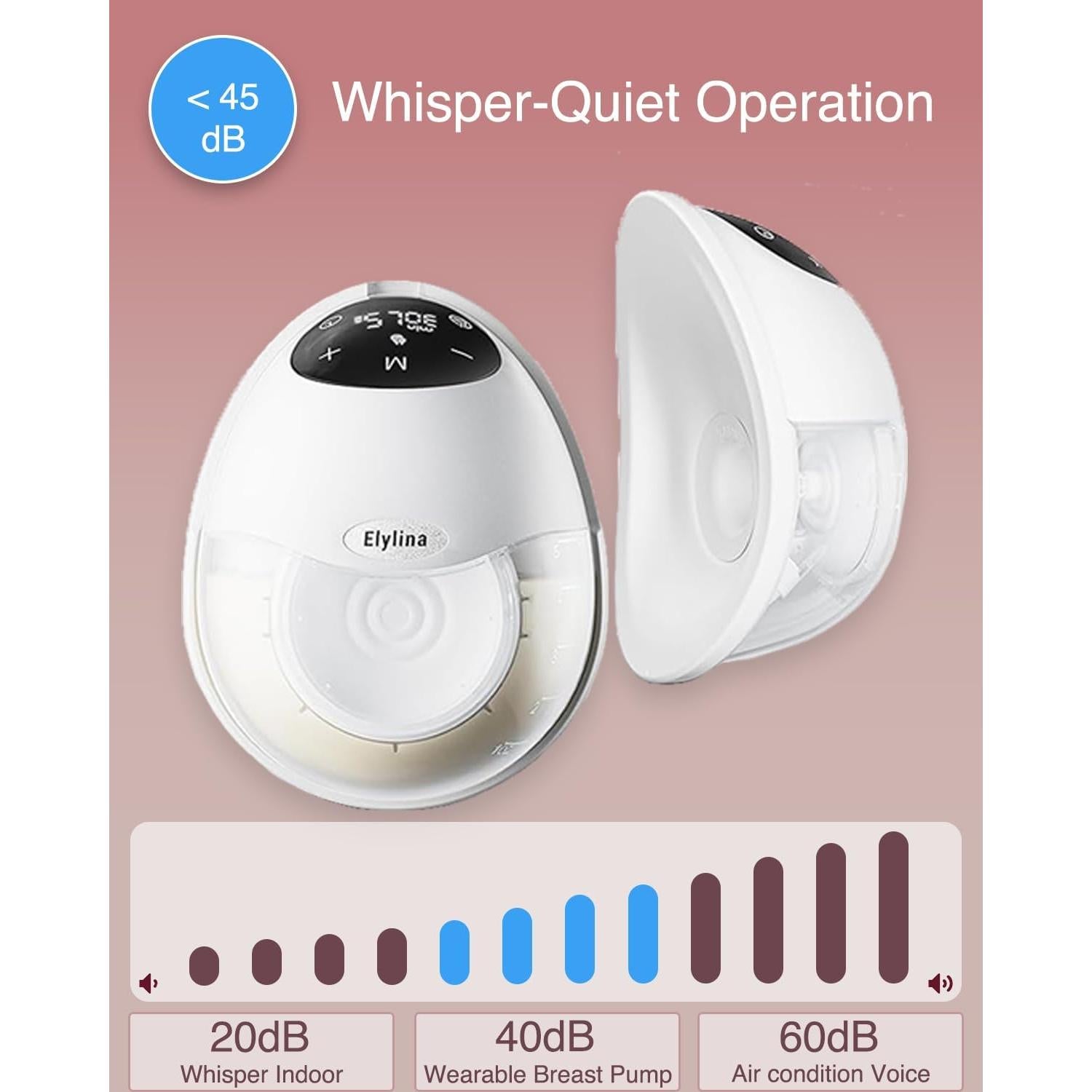 Extractor de Leche Eléctrico Elylina Portátil y Silencioso