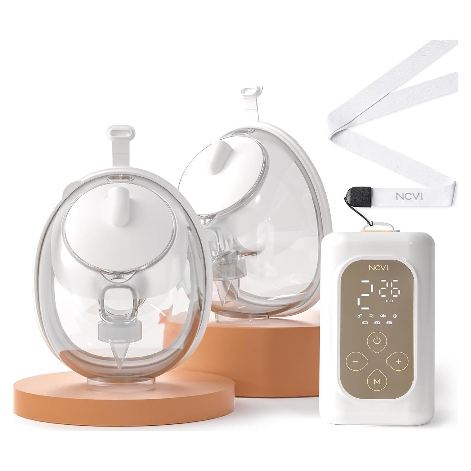 Bomba de Pecho Eléctrica NCVI Manos Libres Doble Taza 21/24mm