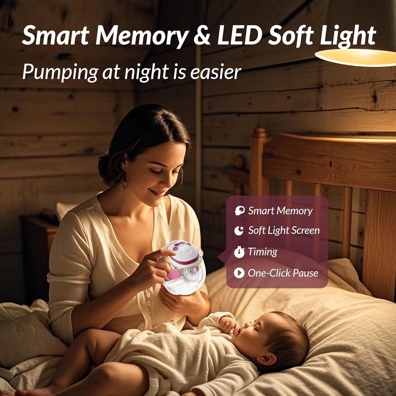 Bomba de Pecho Eléctrica Oceenew W216 4 Modos 15 Niveles