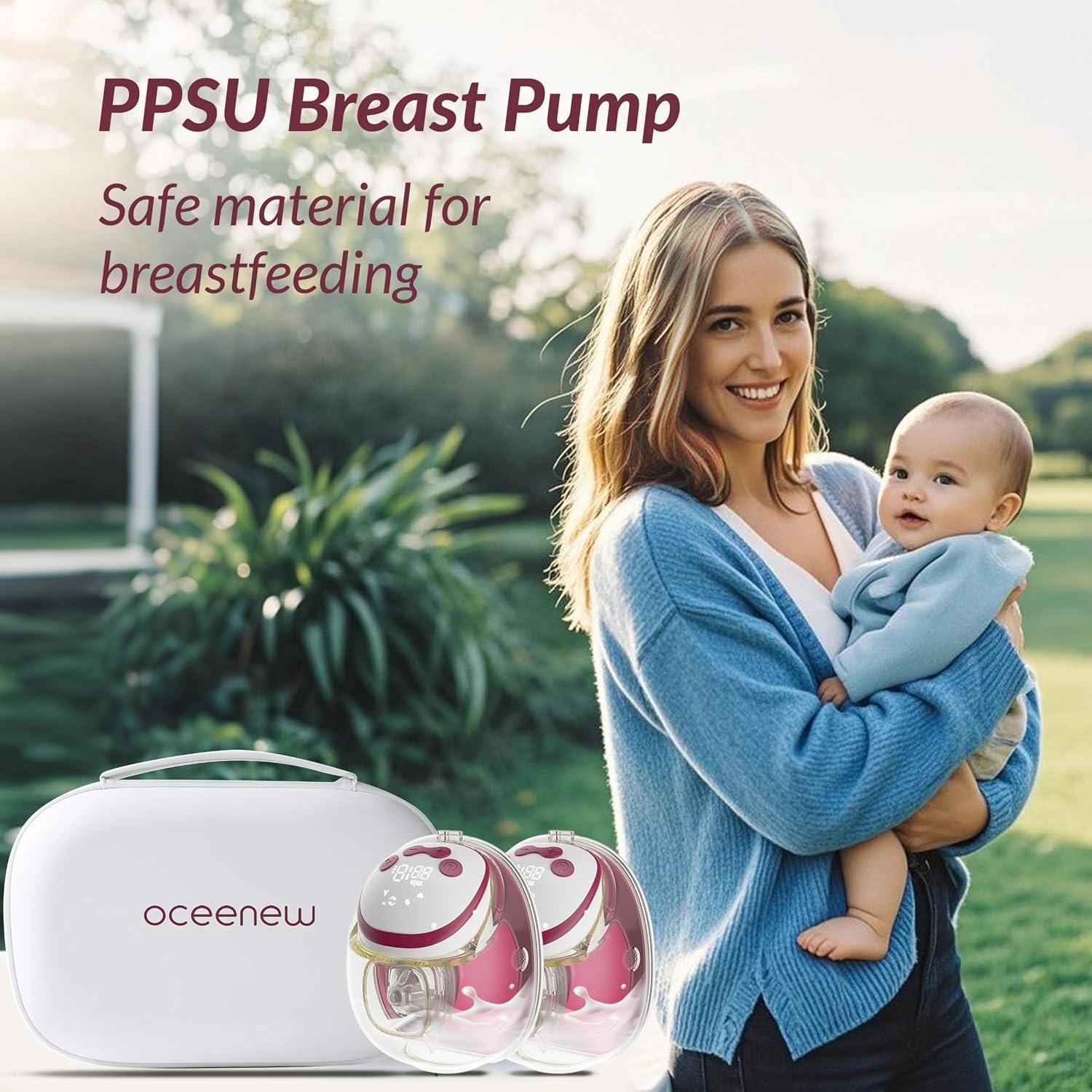 Bomba de Pecho Eléctrica Oceenew W216 4 Modos 15 Niveles