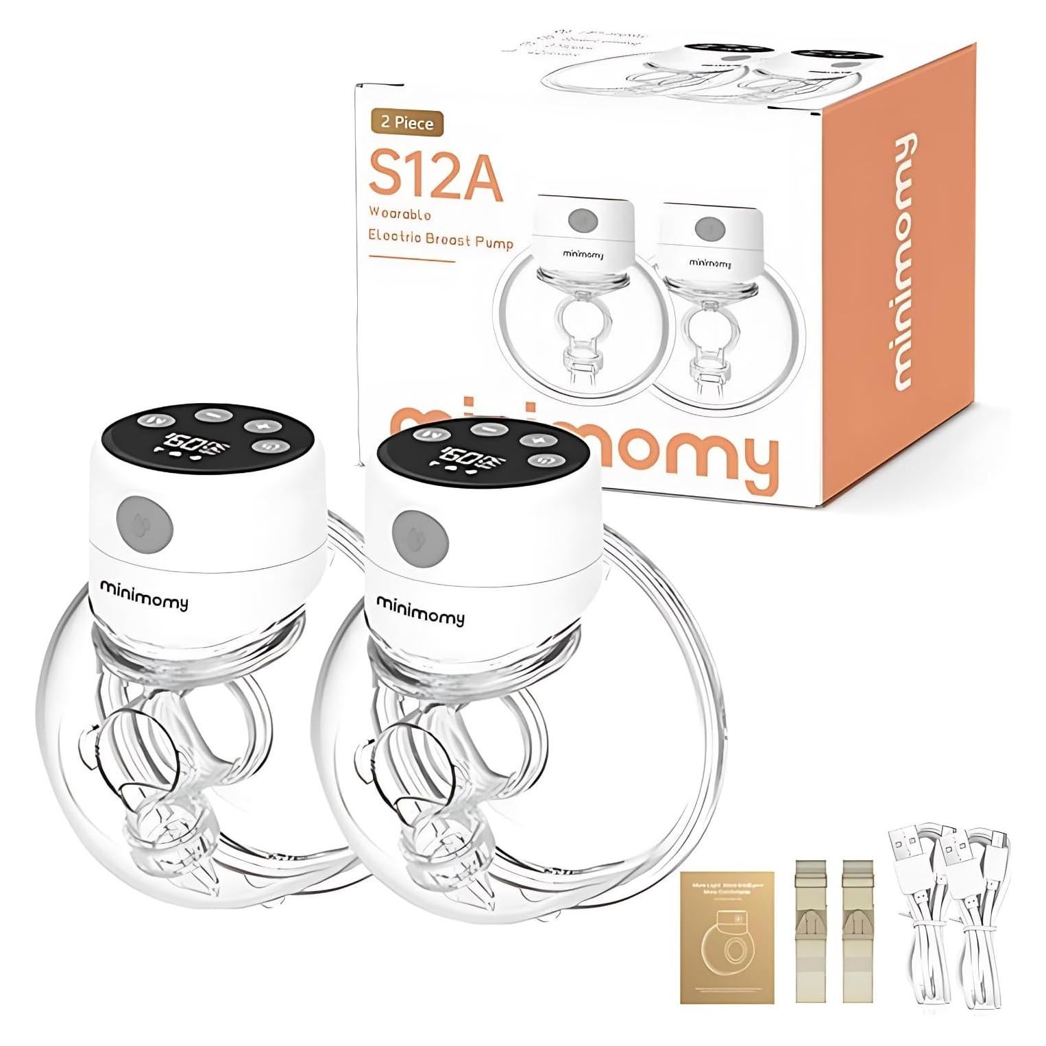 Extractor de Leche Eléctrico Portátil Minimomy Doble Bomba 3 Modos