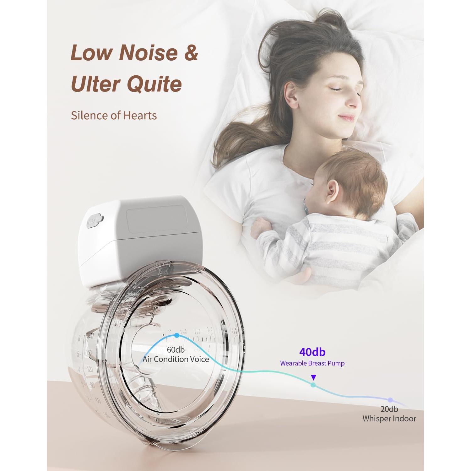 Extractor de Leche Eléctrico ANWIKE MY-381 - Silencioso, Portátil, 2 Modos, 9 Niveles, 193g