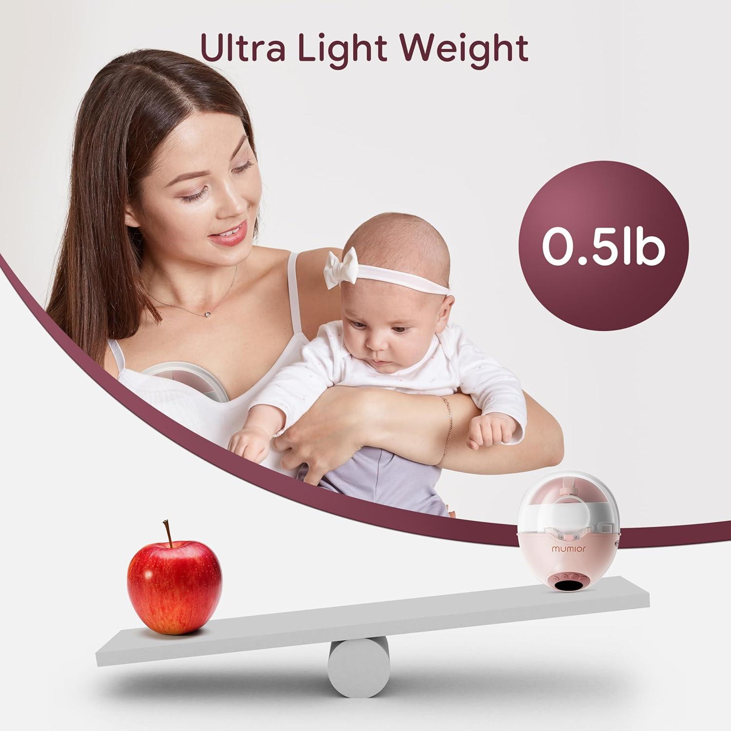 Extractor de Leche Portátil Mumior MY-381 Rosa 24 mm