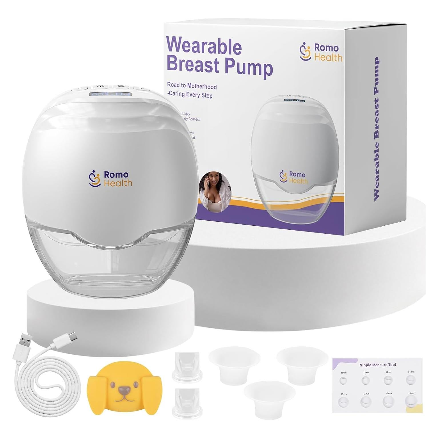 Extractor de Leche Materna Eléctrico ROMO-GLE/21 Portátil 3 Modos