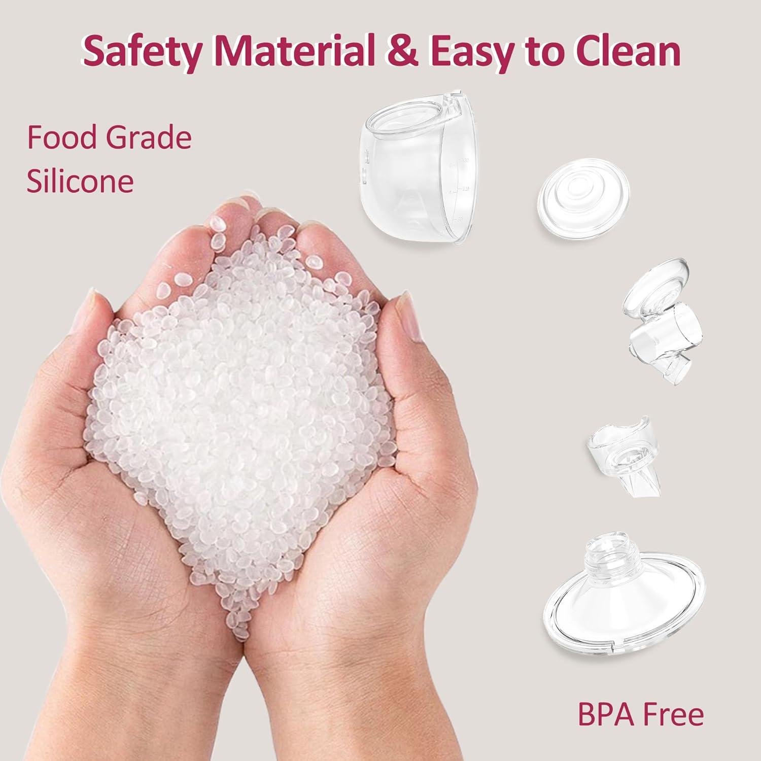 Bomba de Pecho Eléctrica MCADERO M5 Rosa, 4 Modos, 12 Niveles