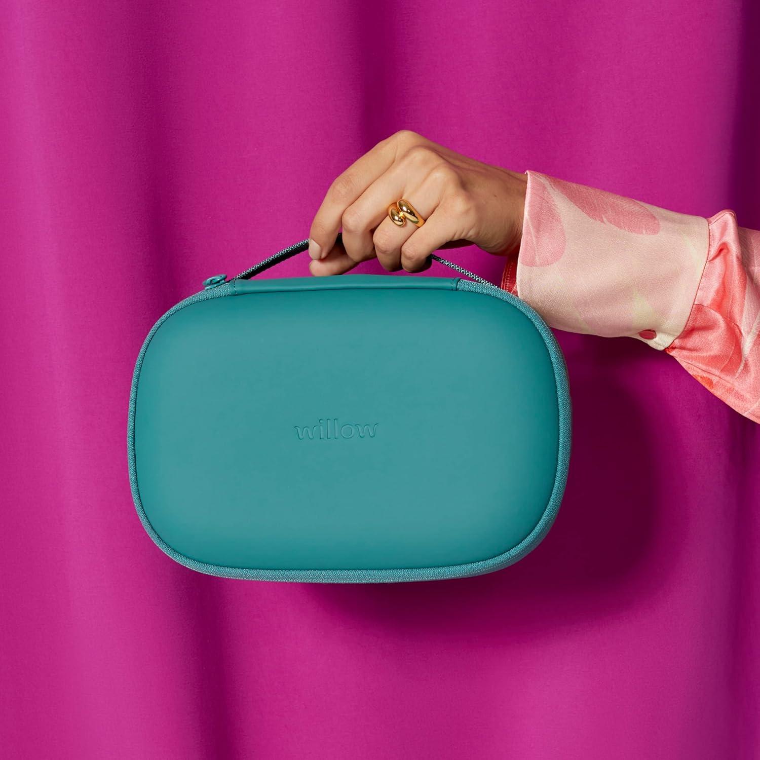 Funda para Extractor de Leche Willow, Verde Azulado, Compacta y Duradera