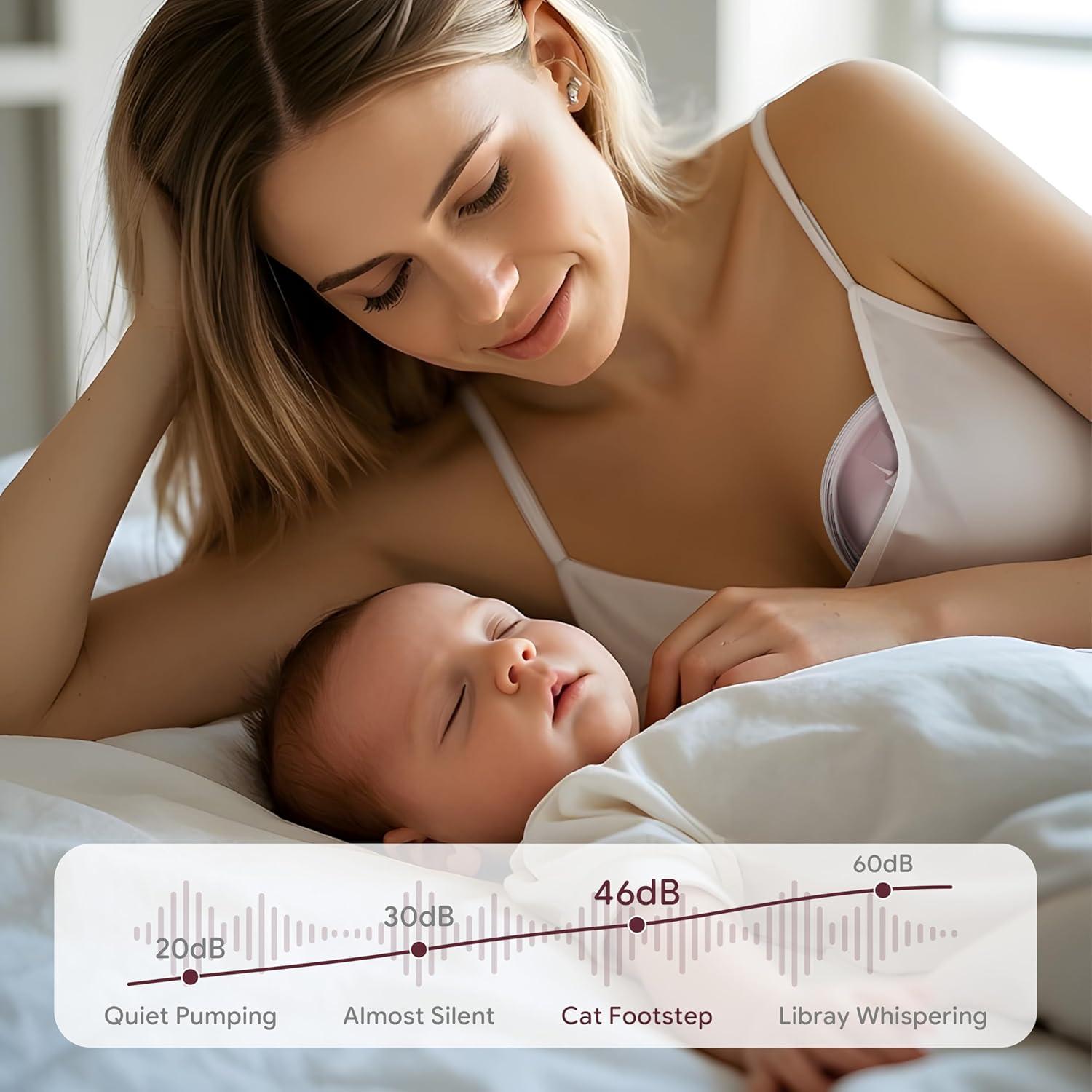 Extractor de Leche Eléctrico Baby Nestling Rosa 4 Modos 12 Niveles