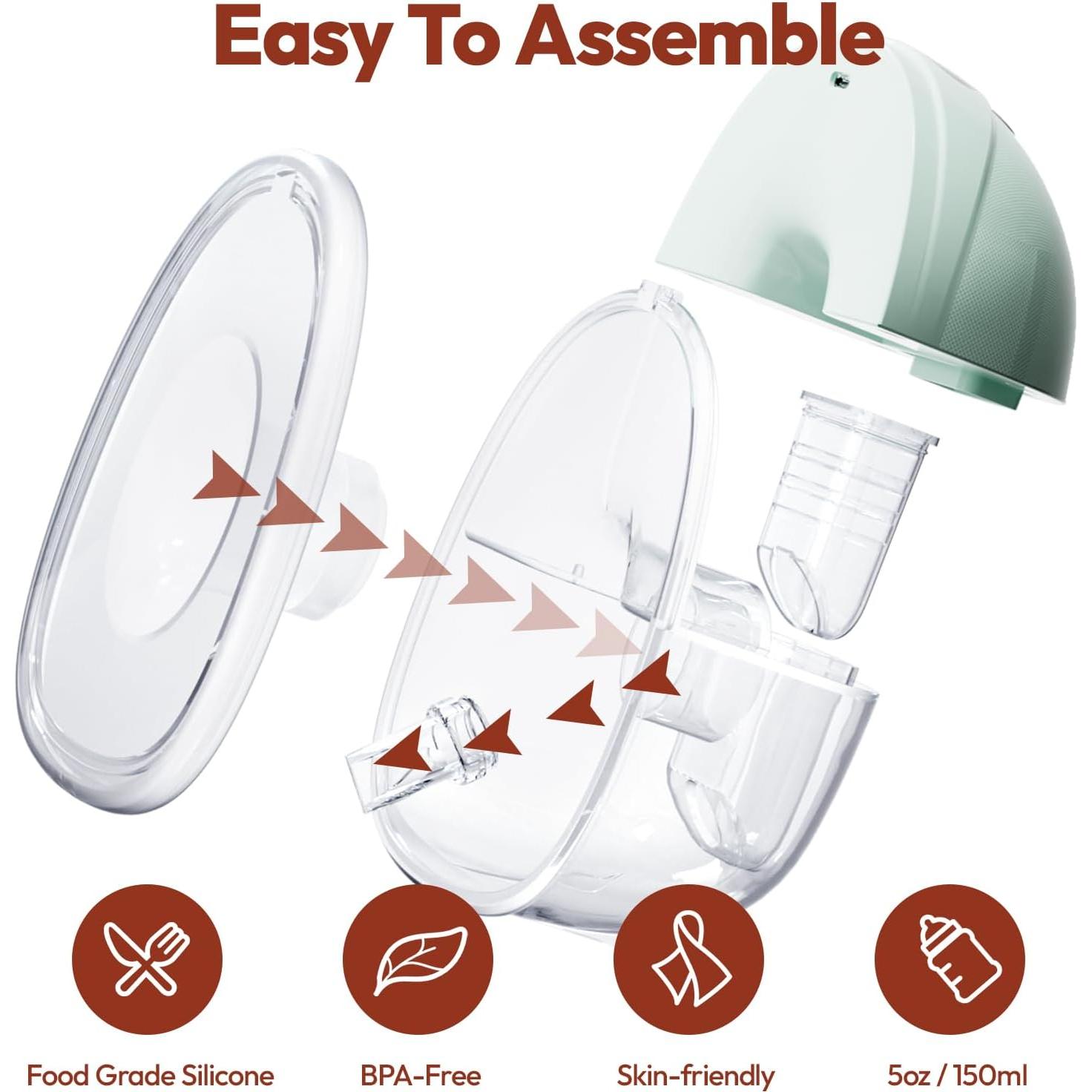 Bomba de Pecho Manos Libres NCVI Portátil Inalámbrica 4 Modos