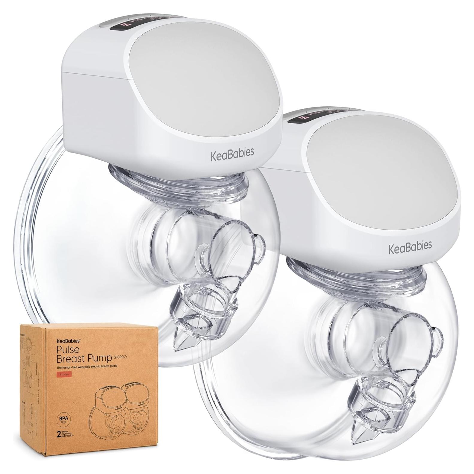 Extractor de Leche Inalámbrico KeaBabies Pulse S10 Pro 180ml