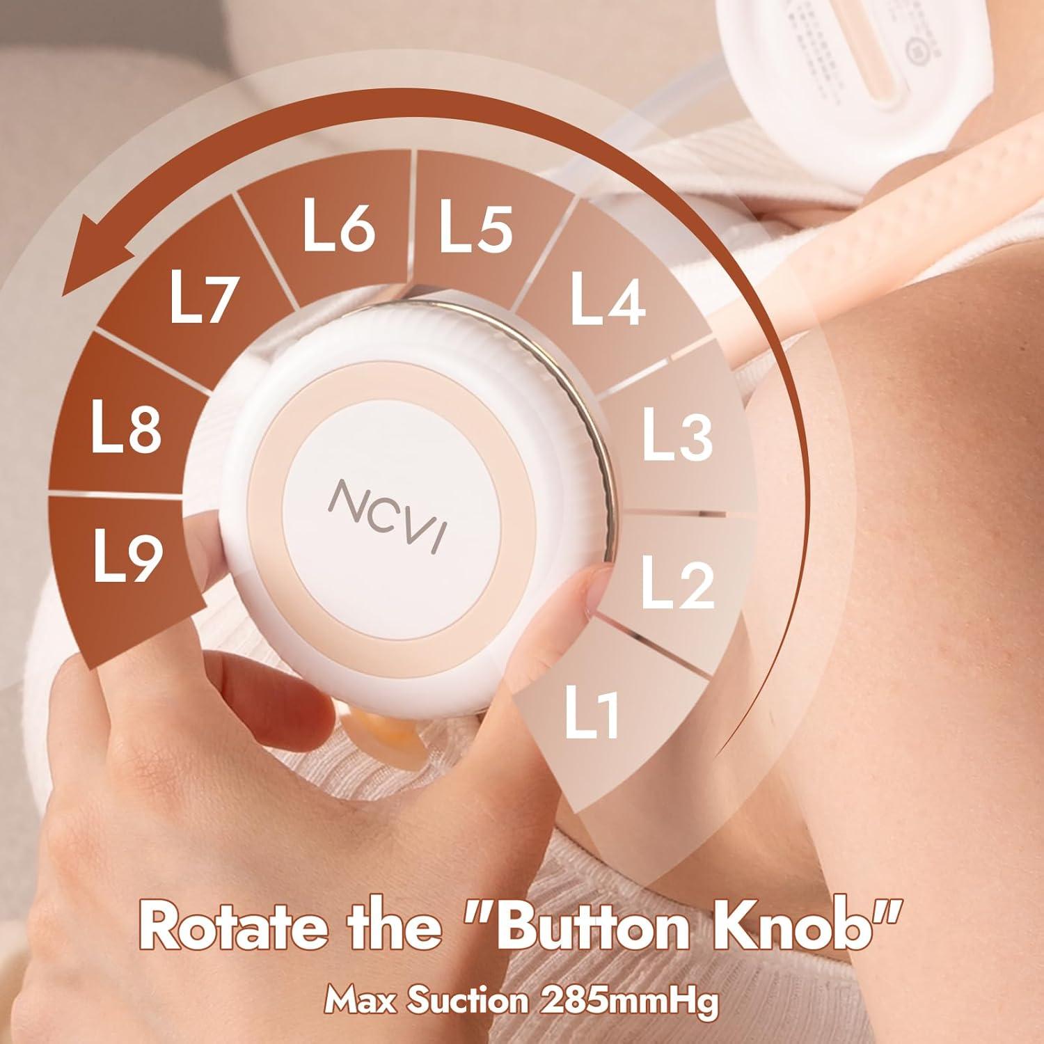 Bomba de Pecho Eléctrica Portátil NCVI con Banda Cuello, 4 Modos