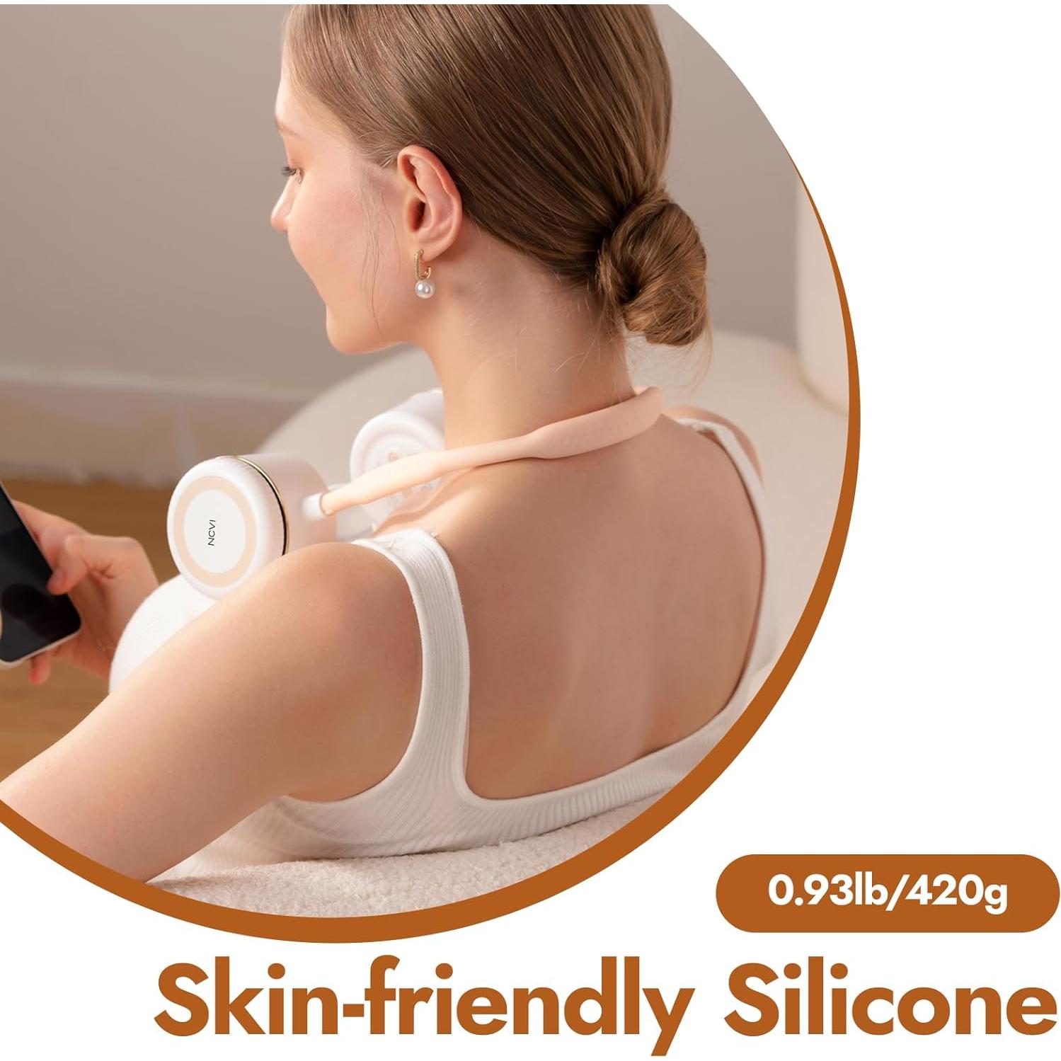 Bomba de Pecho Eléctrica Portátil NCVI con Banda Cuello, 4 Modos