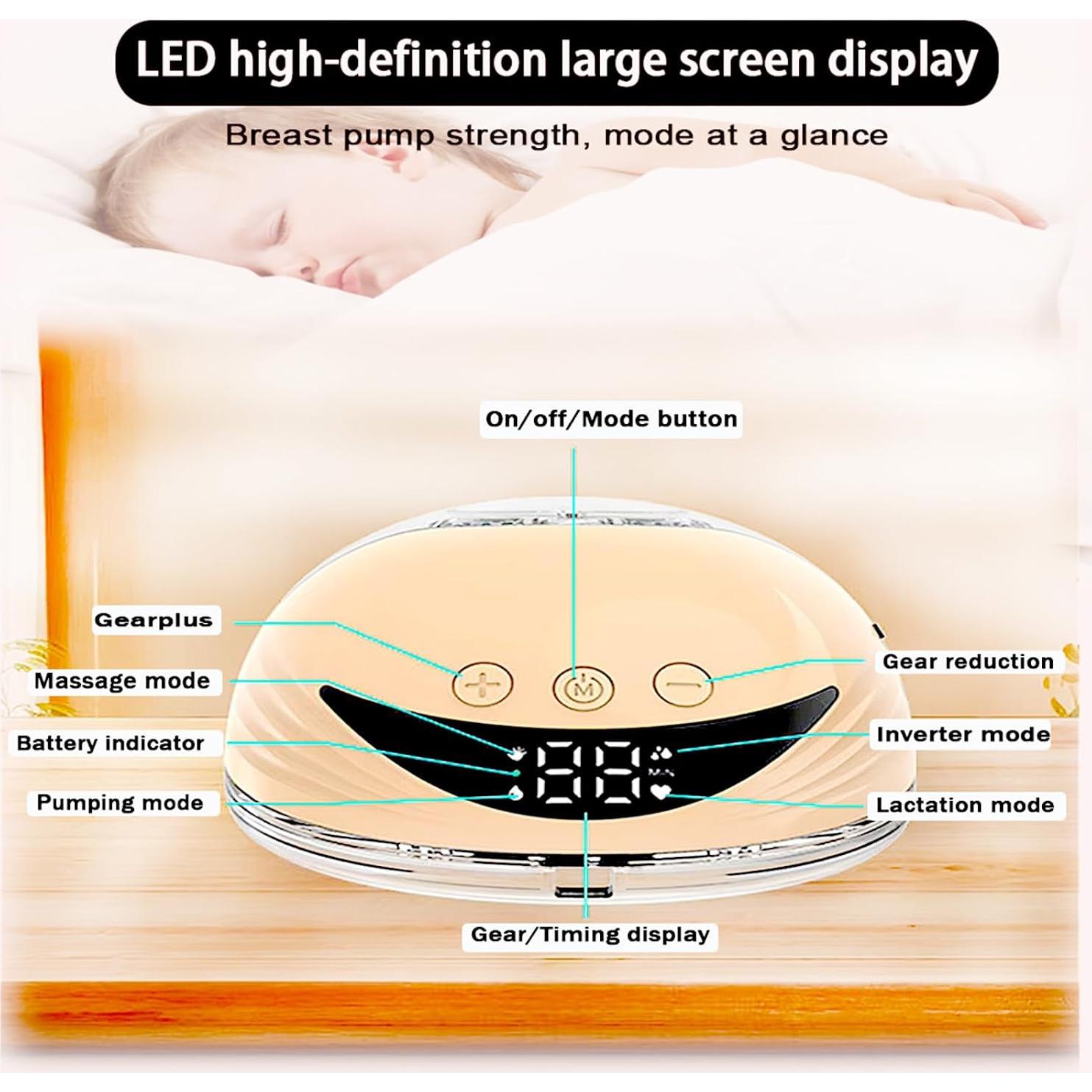 Extractor de Leche Eléctrico Junyako MY-375 4 Modos 12 Niveles