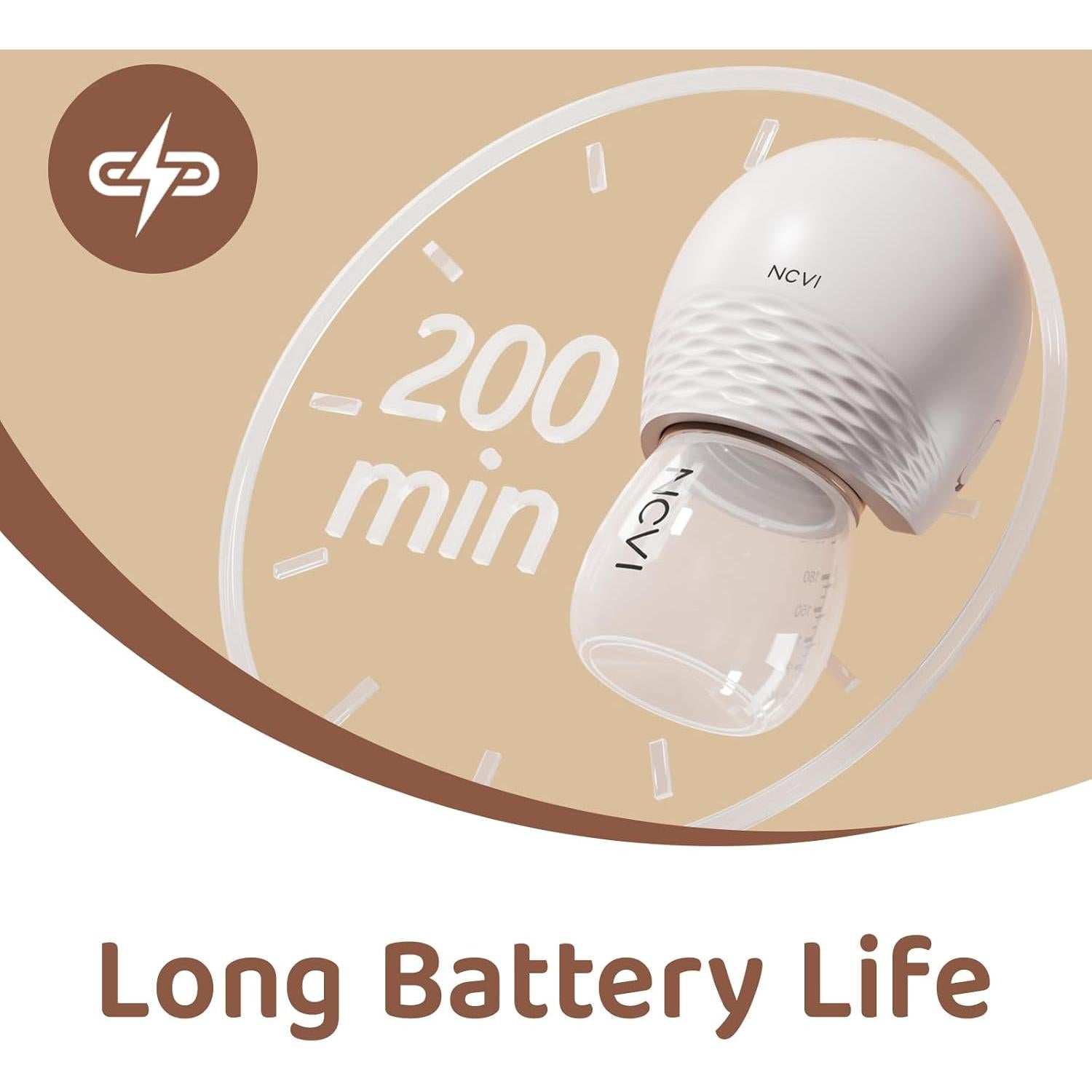 Extractor de Leche Portátil NCVI 8113 Manos Libres Rosa