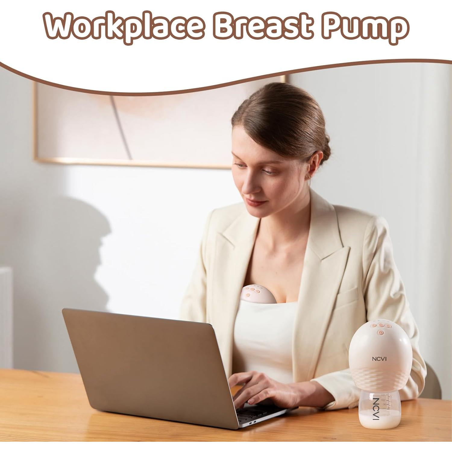 Extractor de Leche Portátil NCVI 8113 Manos Libres Rosa