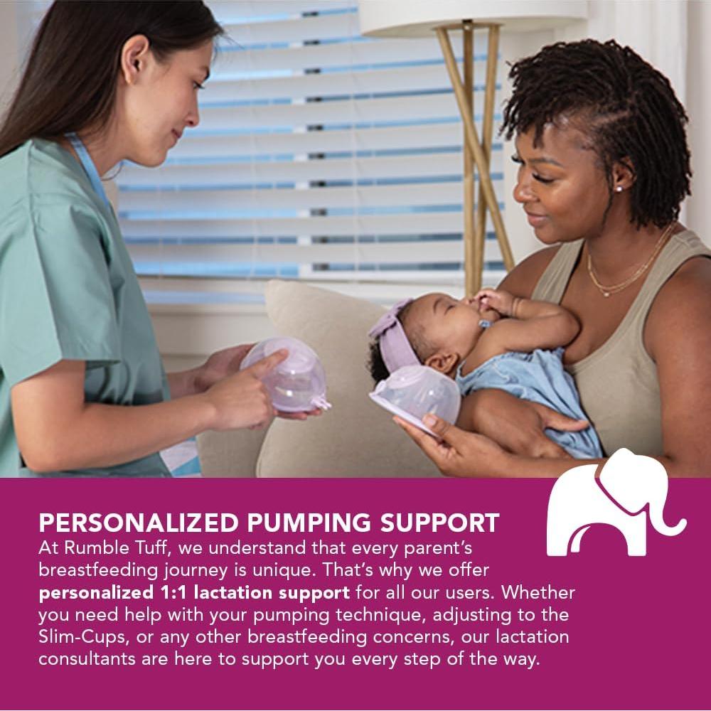 Copas Slim Rumble Tuff para Lactancia Manos Libres 5oz