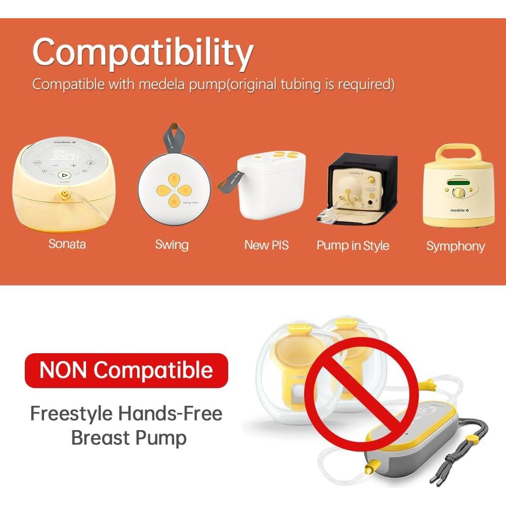 Tazas de colección manos libres Medela 27mm + 4 insertos