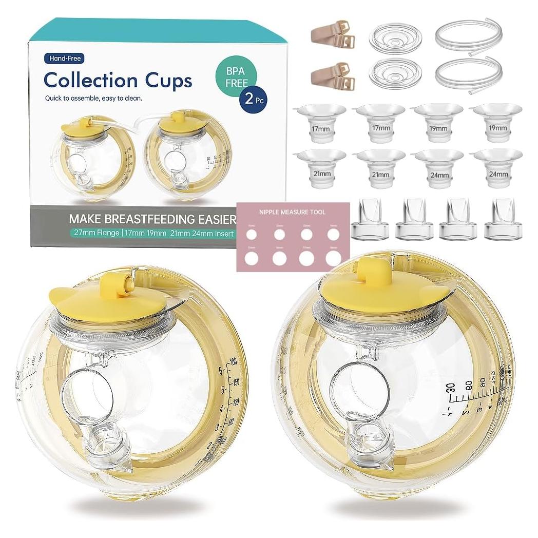 Copa de colección manos libres PumpMom 27mm con insertos 17-24mm