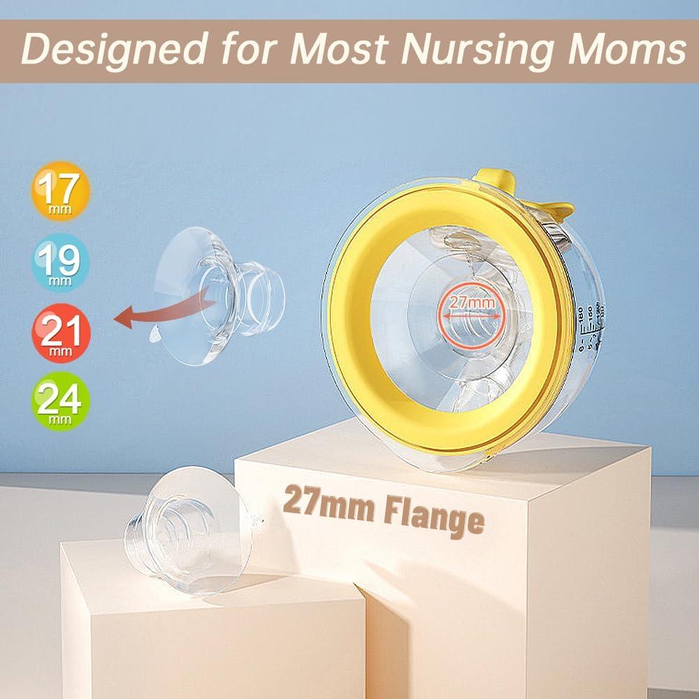 Copa de colección manos libres PumpMom 27mm con insertos 17-24mm