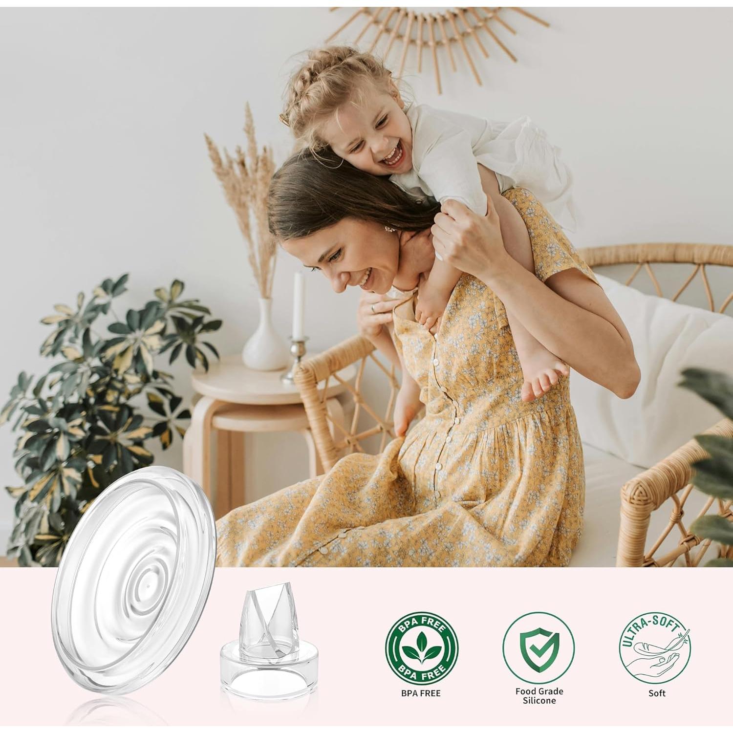 Paquete de 12 Válvulas de Pato de Silicona para Extractores Momcozy