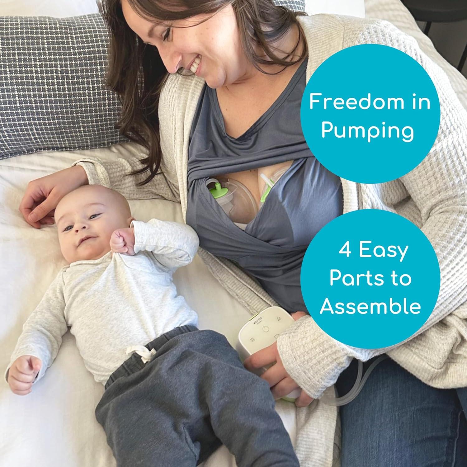 Bomba Doble Manos Libres Ardo Alyssa con Insertos 24mm y 19mm