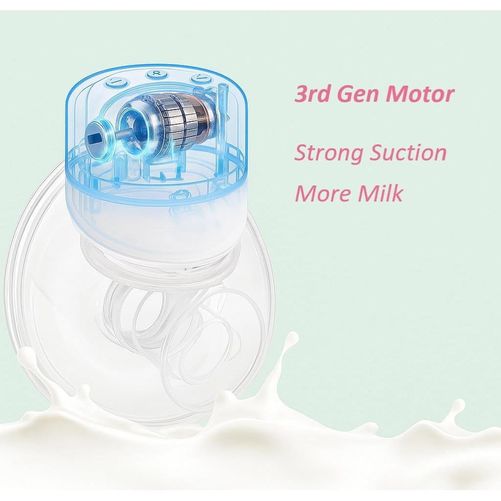 Extractor de Leche Eléctrico Elylina S21 Portátil 3 Flanges