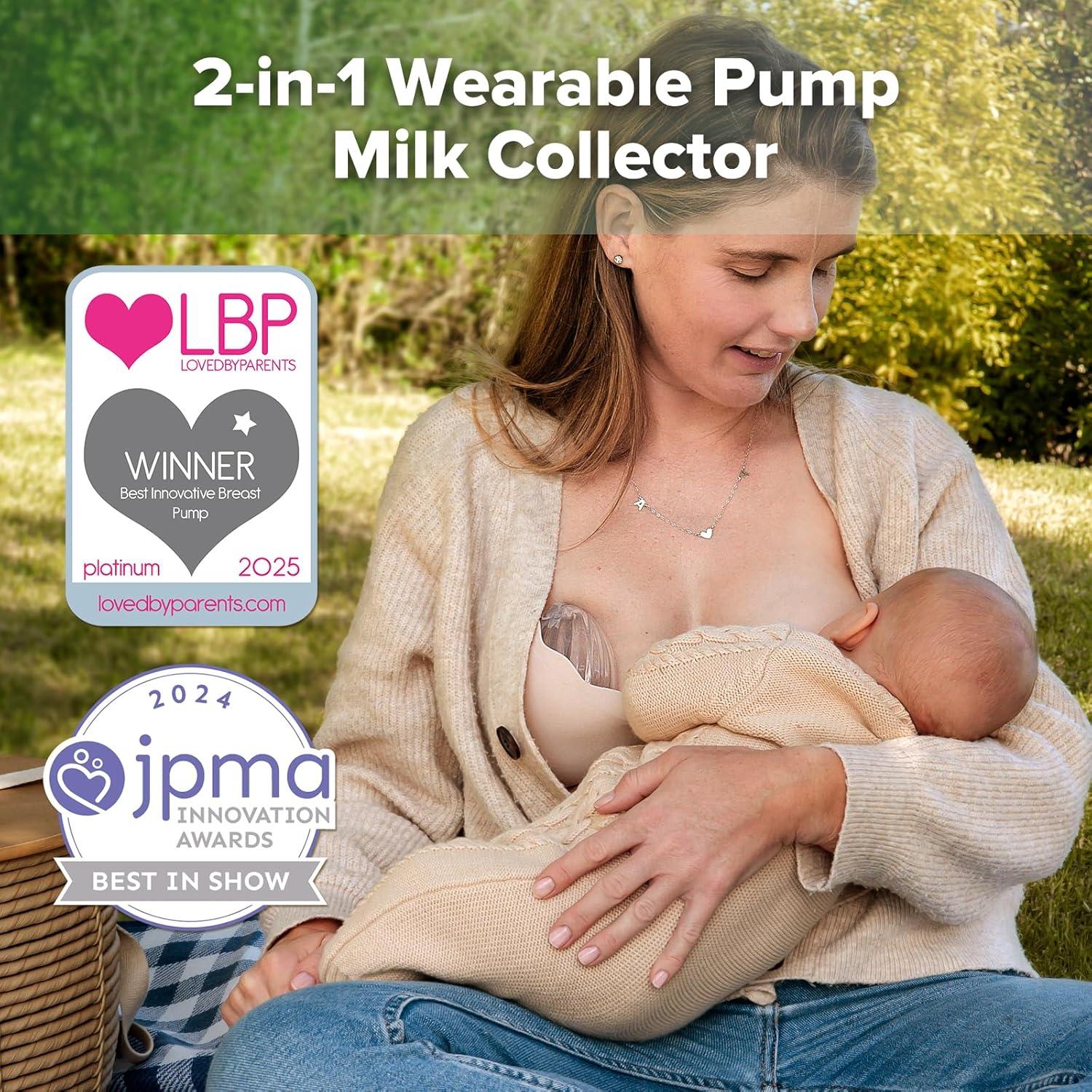 Bomba de Pecho Silicona Haakaa 75ml 2-Pack + Bolsa Esterilización