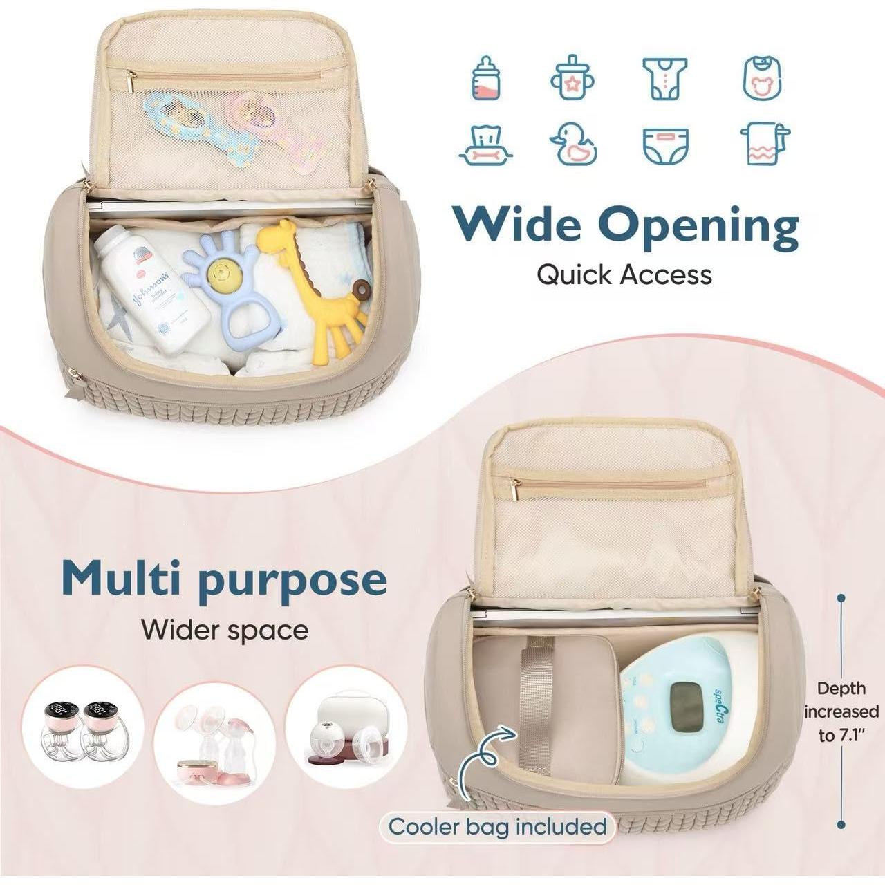 Bolsa de Pañales y Extractor de Leche Qualyphant 21L