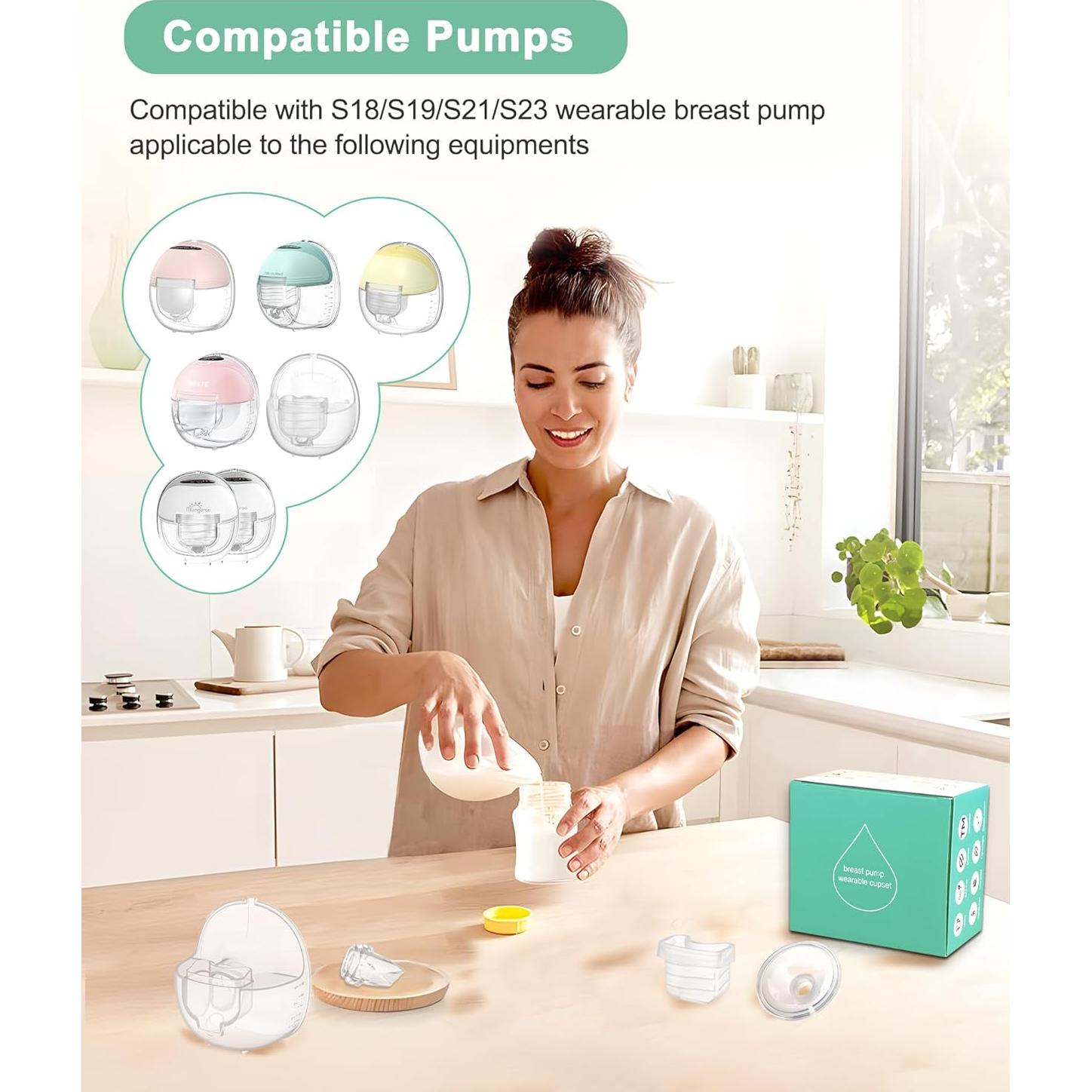 Repuestos Extractor de Leche Portátil WindTheSpeeds 2 Juegos 24mm