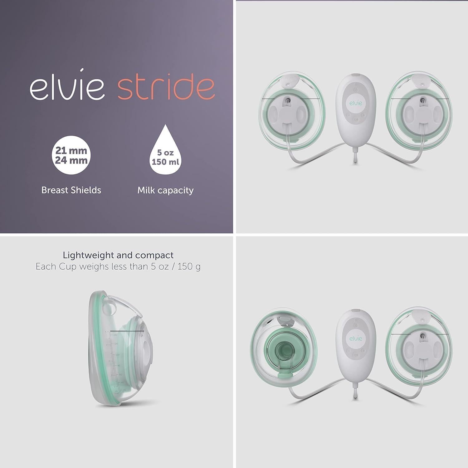 Bomba de Pecho Eléctrica Elvie Stride Plus - Control App - 150ml