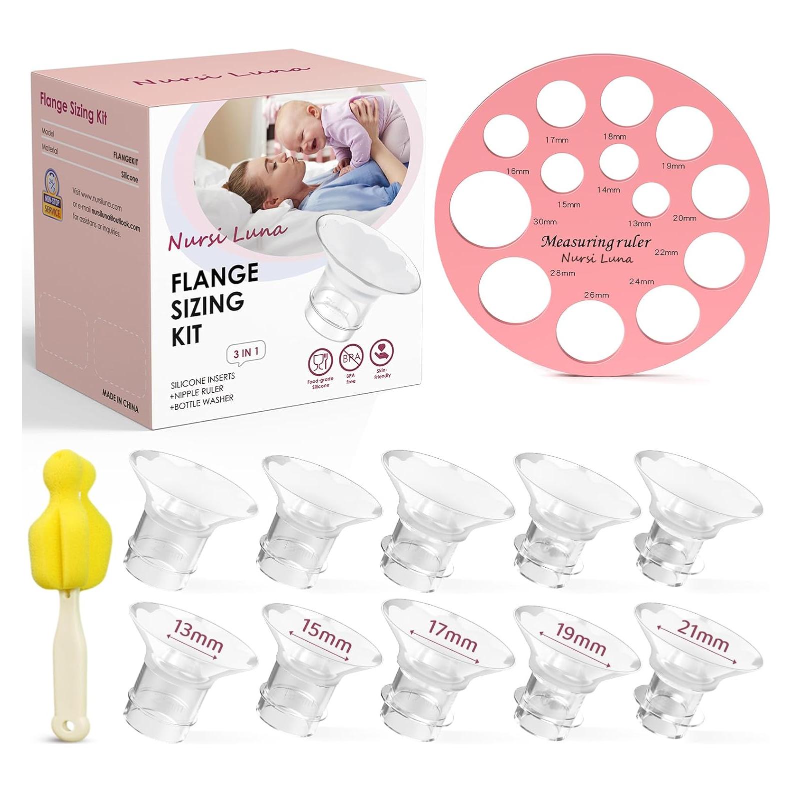 Kit de Insertos de Brida 10PCS Silicona Nursi Luna 13-21mm