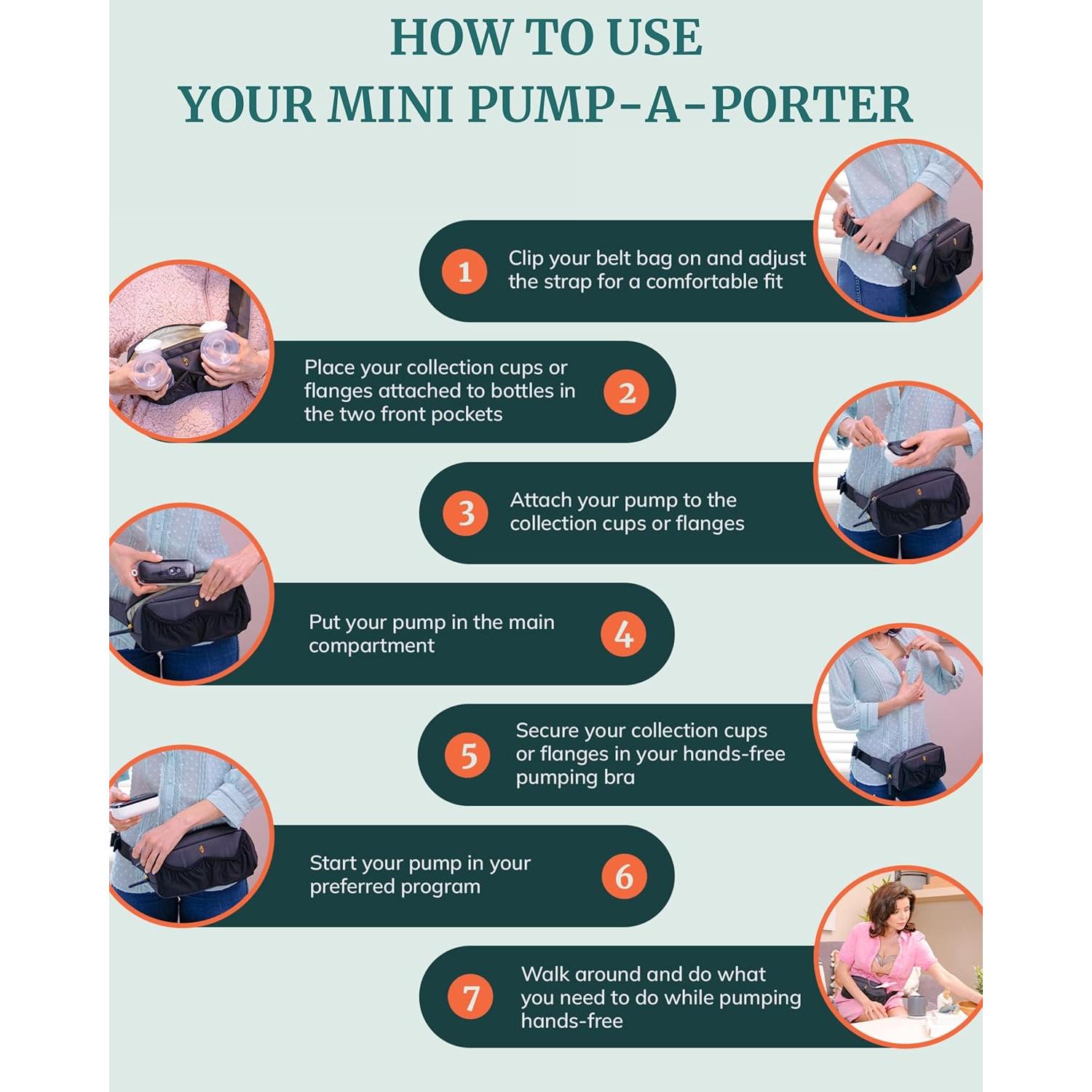 Bolso Portátil para Extractores de Leche Idaho Jones IJ0043 - Manos Libres