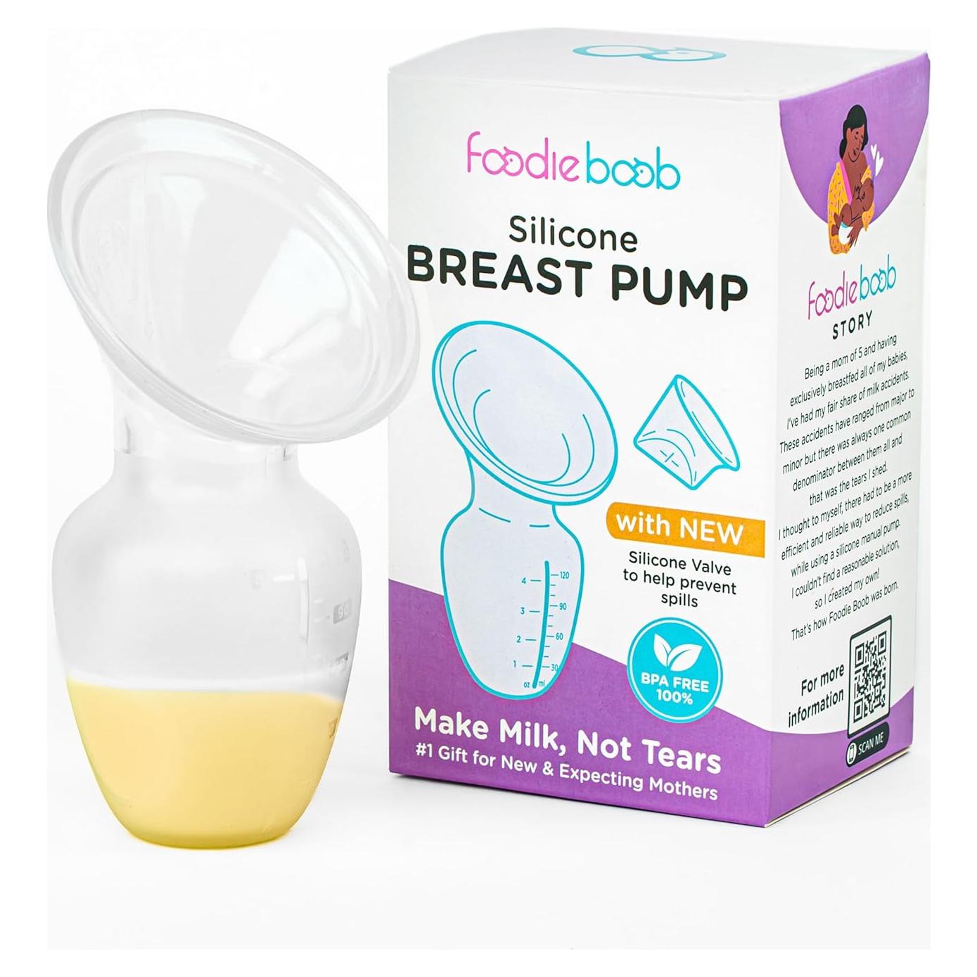 Extractor de Leche Manual Foodie Boob - 120ml - Antiderrames