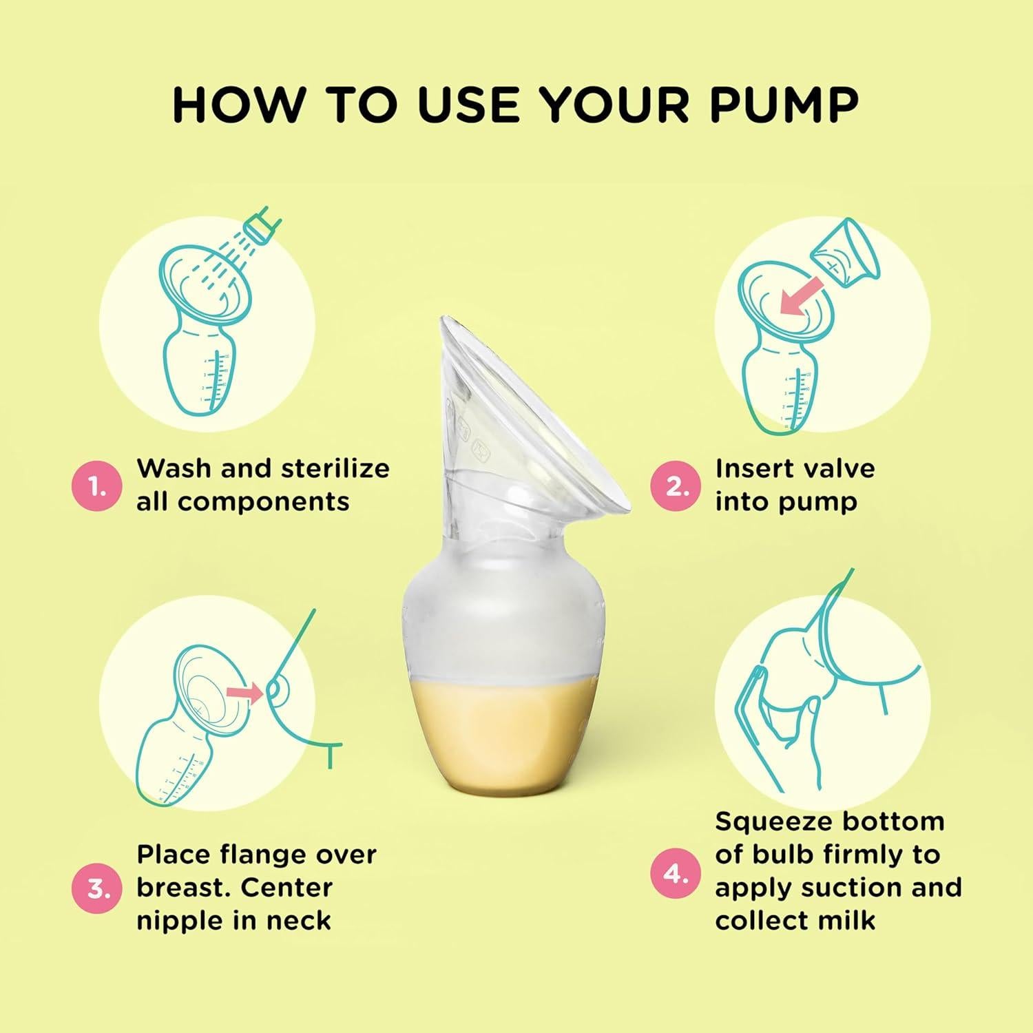 Extractor de Leche Manual Foodie Boob - 120ml - Antiderrames