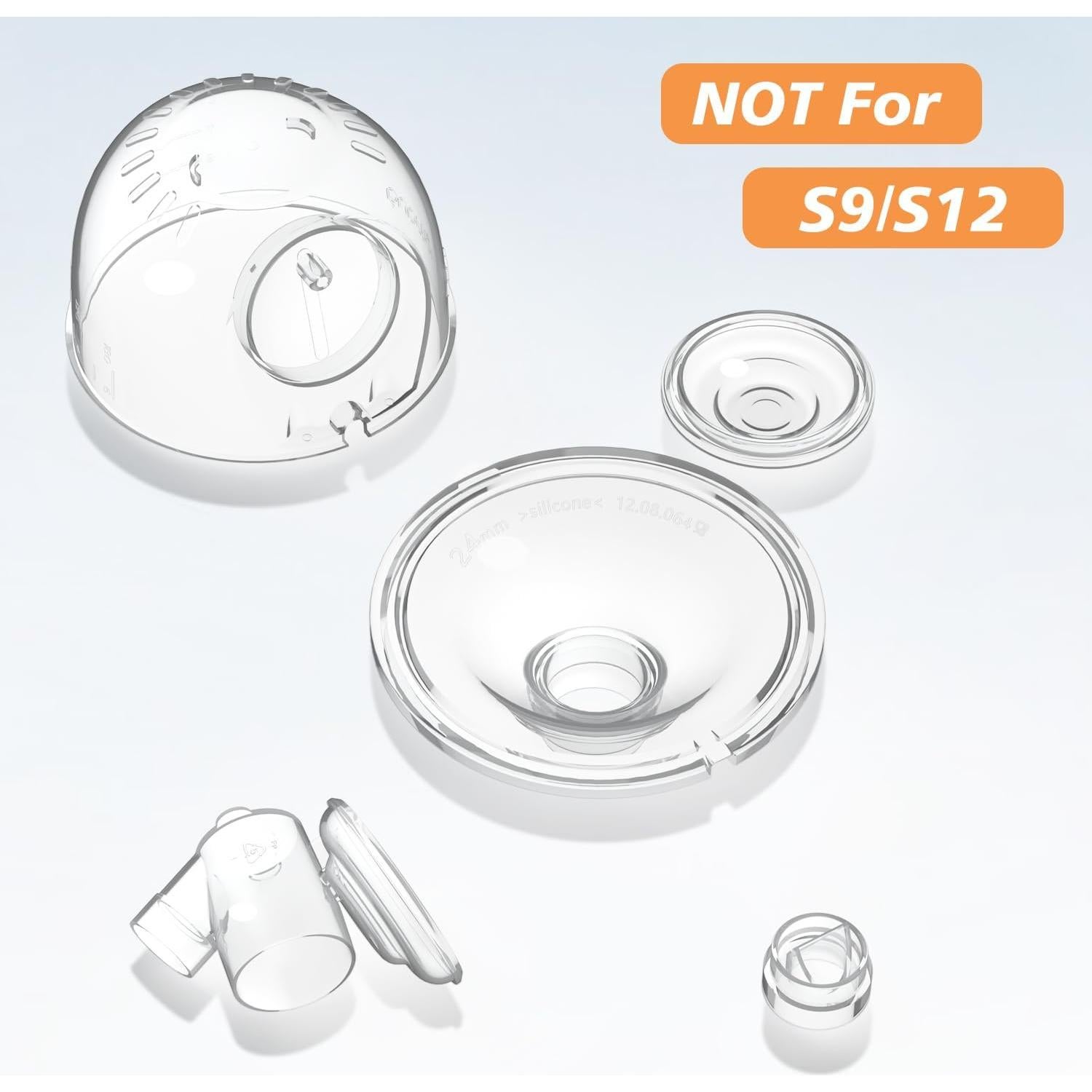 Juego Completo Taza Colectora Leche JIMOWANG 24mm Compatible Momcozy