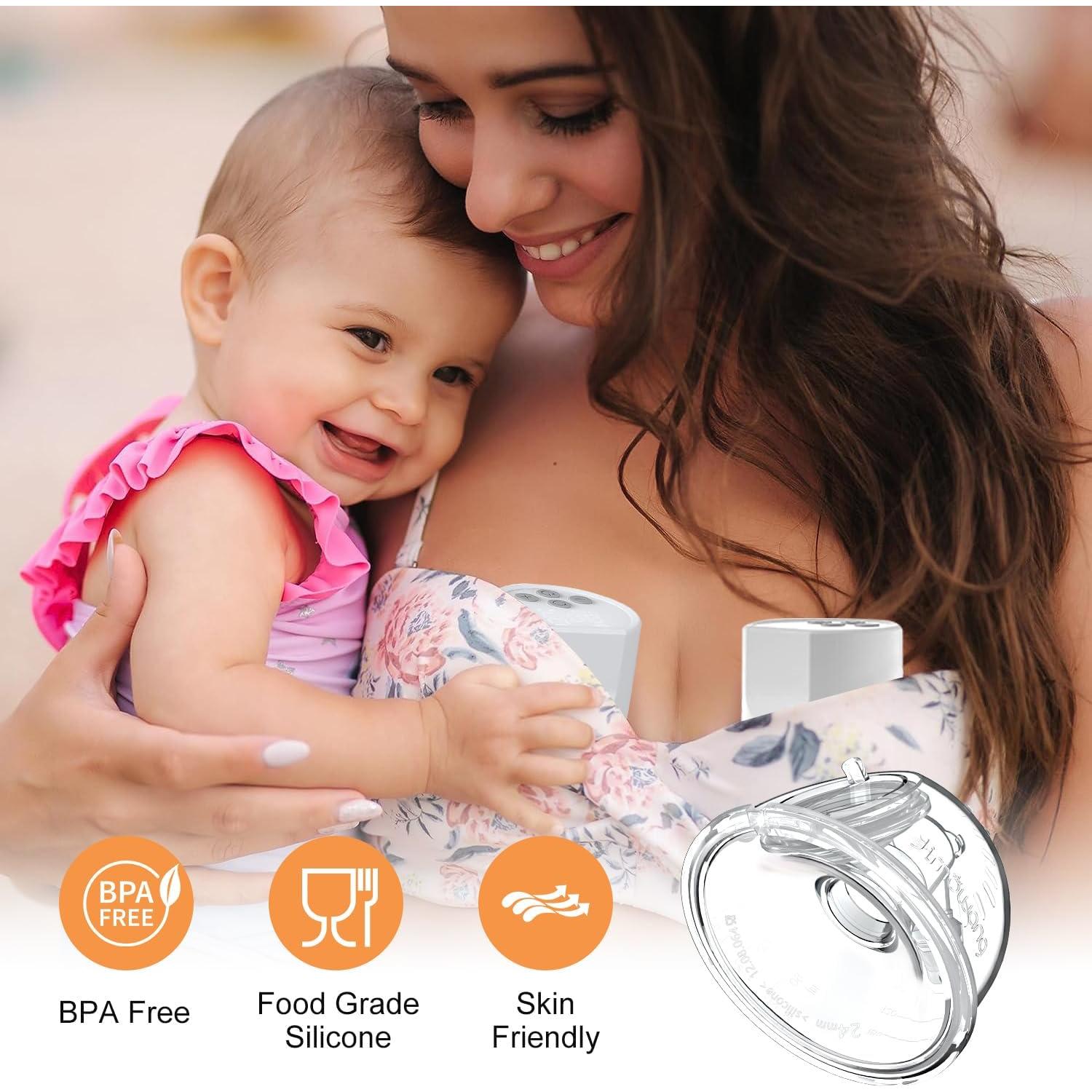 Juego Completo Taza Colectora Leche JIMOWANG 24mm Compatible Momcozy