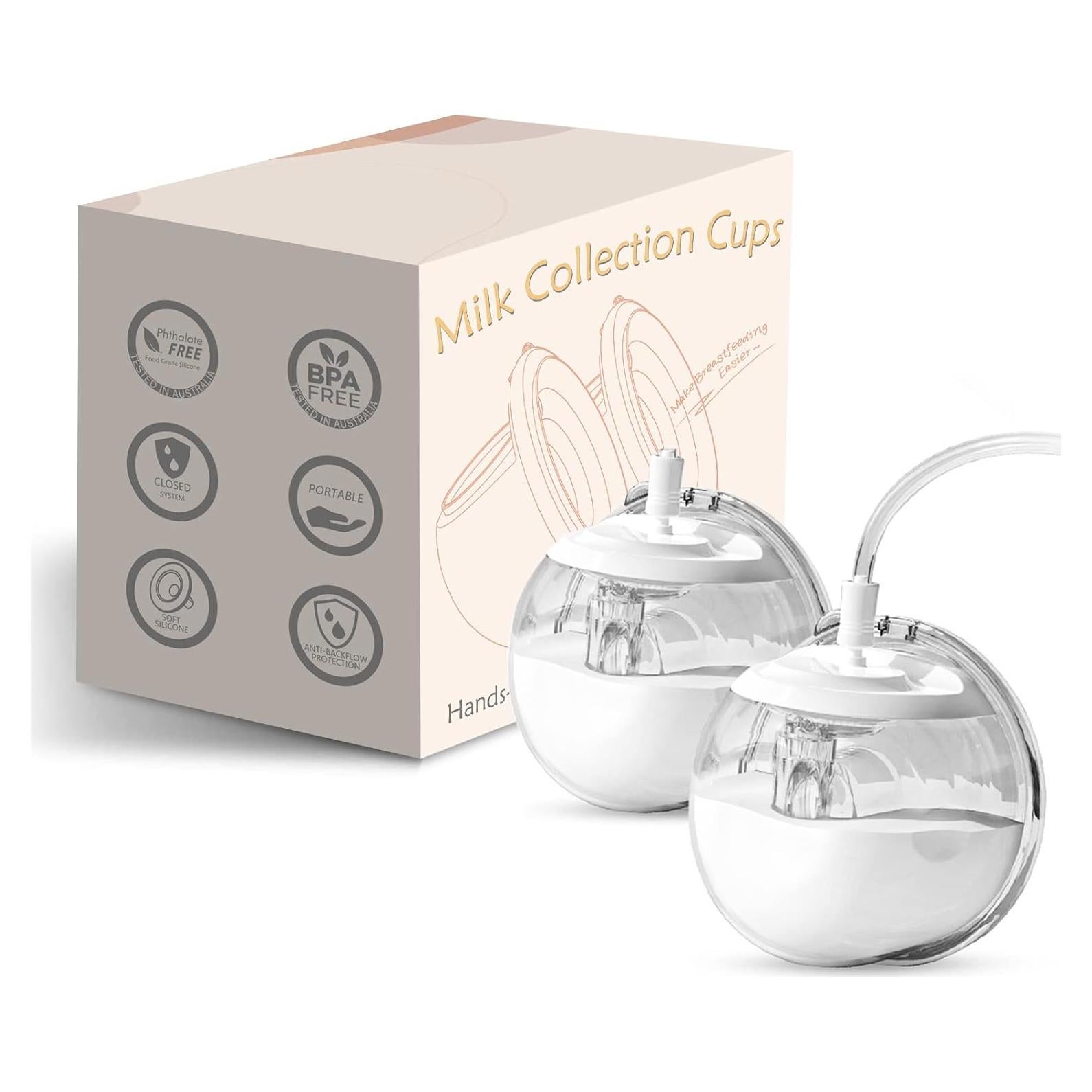 Tazas de Silicona para Recolección de Leche Materna Bwcece - 2 Unidades